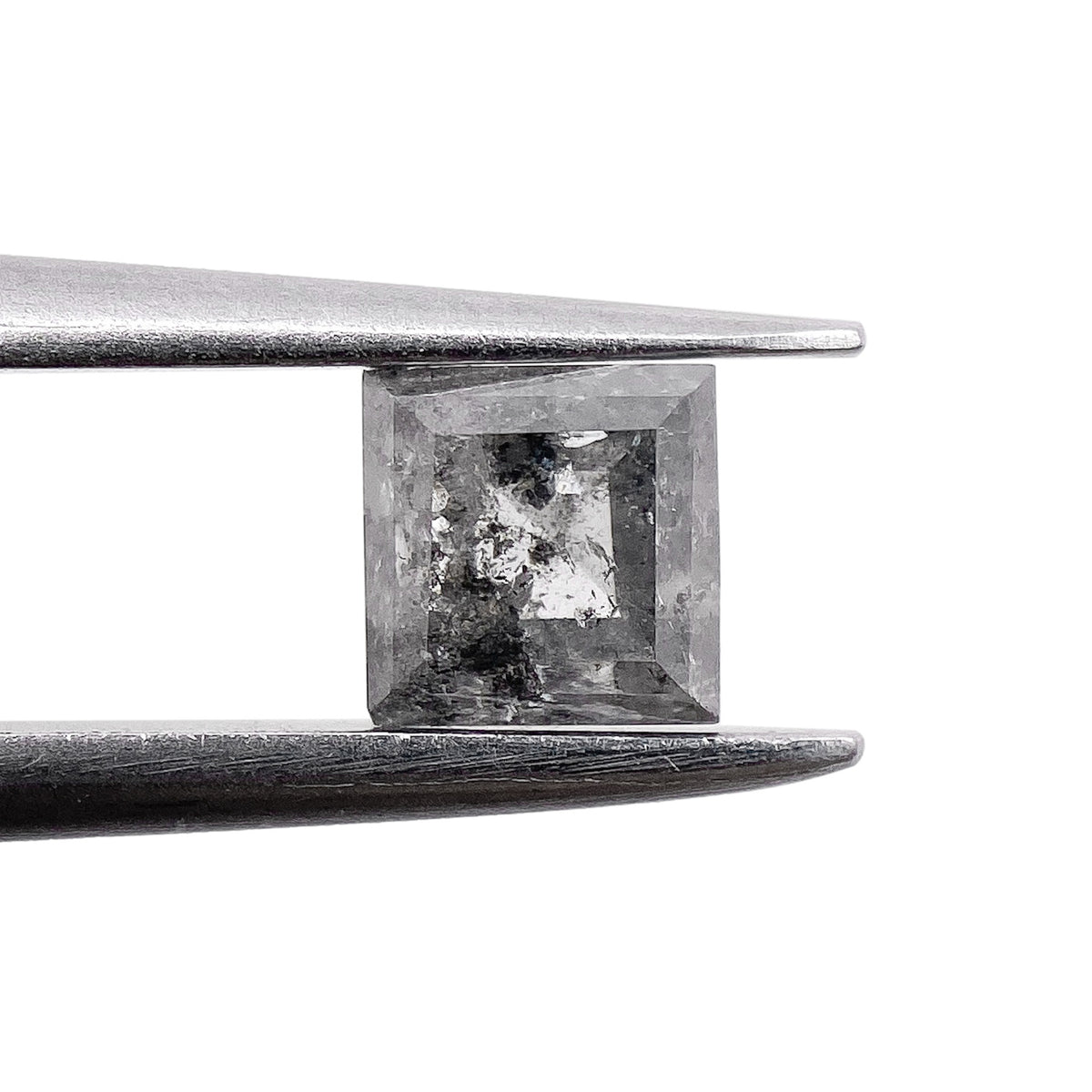 0.61ct | Salt & Pepper Lozenge Shape Step Cut Diamond - Modern Rustic Diamond