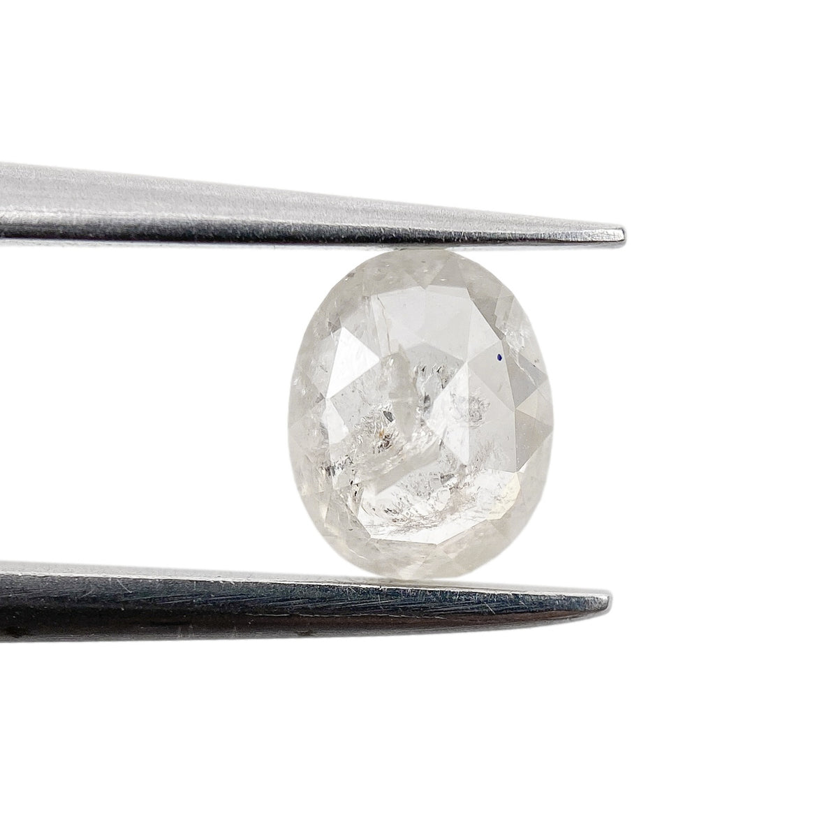 0.61ct | Rustic  Oval Shape Rose Cut Diamond - Modern Rustic Diamond