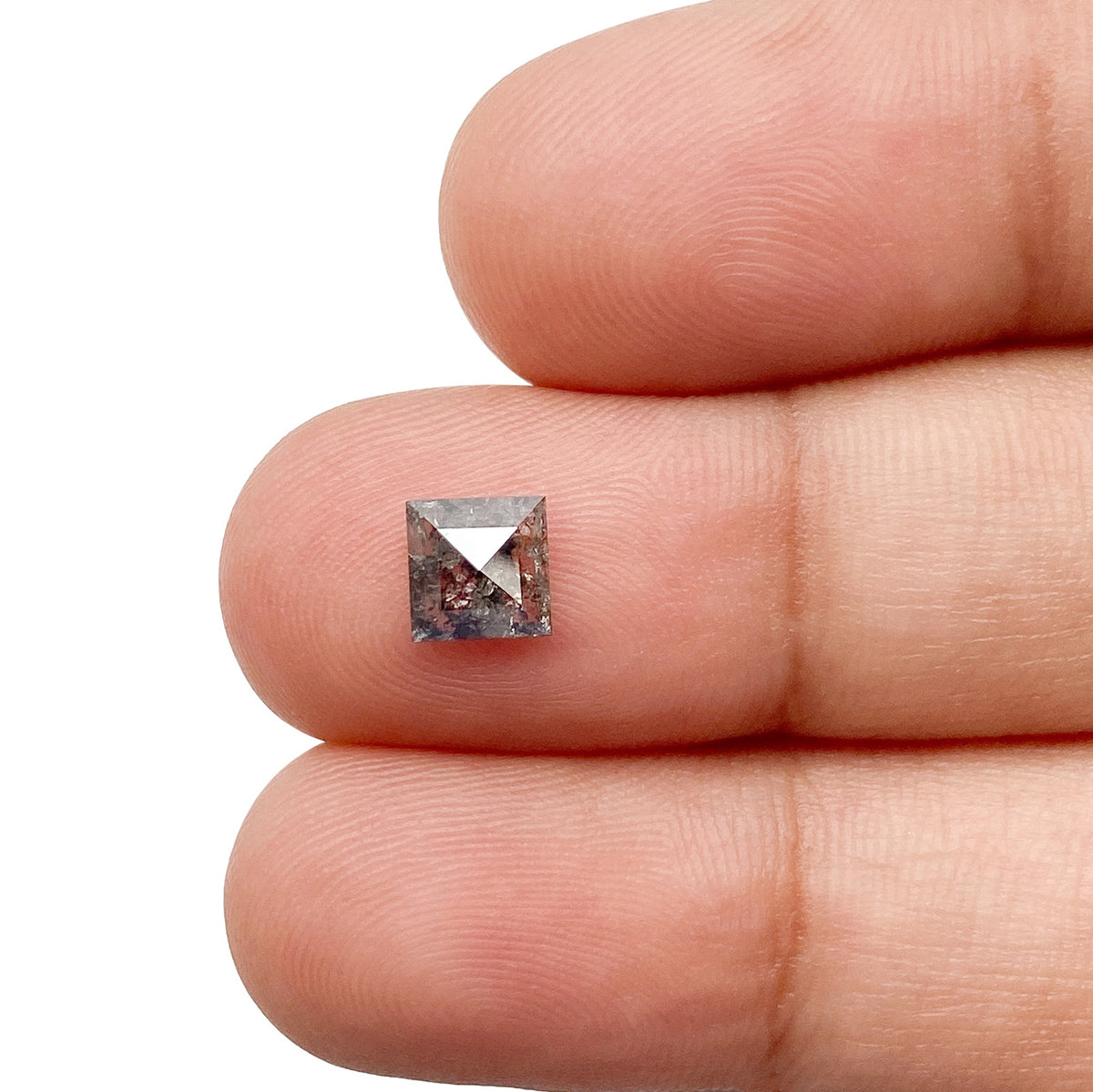 0.64ct | Rustic Lozenge Shape Rose Cut Diamond - Modern Rustic Diamond