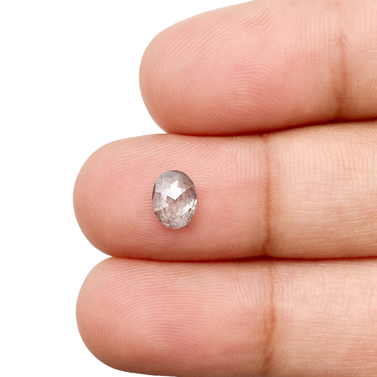 0.65ct | Rustic  Oval Shape Rose Cut Diamond - Modern Rustic Diamond