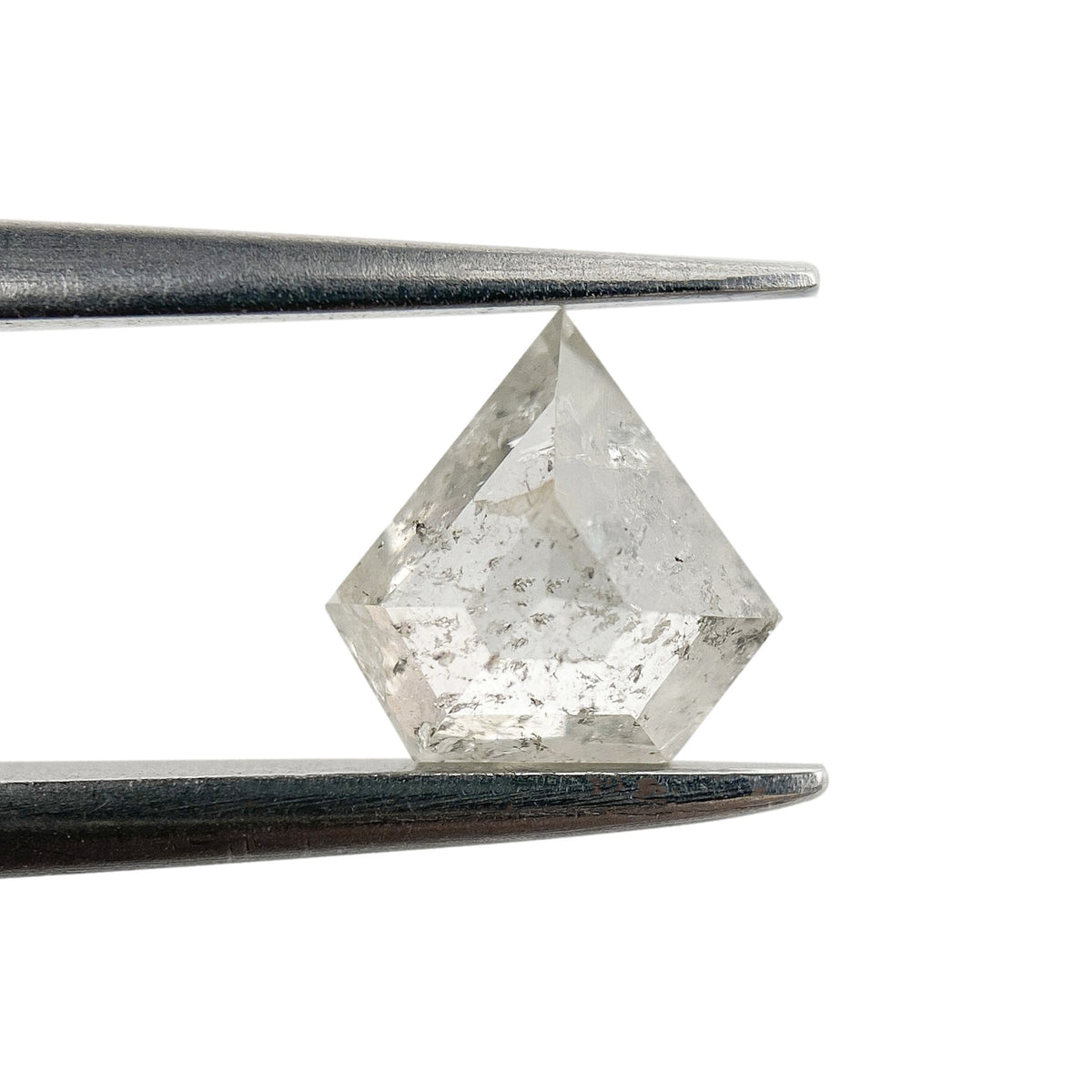 0.65ct | Salt & Pepper Shield Shape Step Cut Diamond - Modern Rustic Diamond