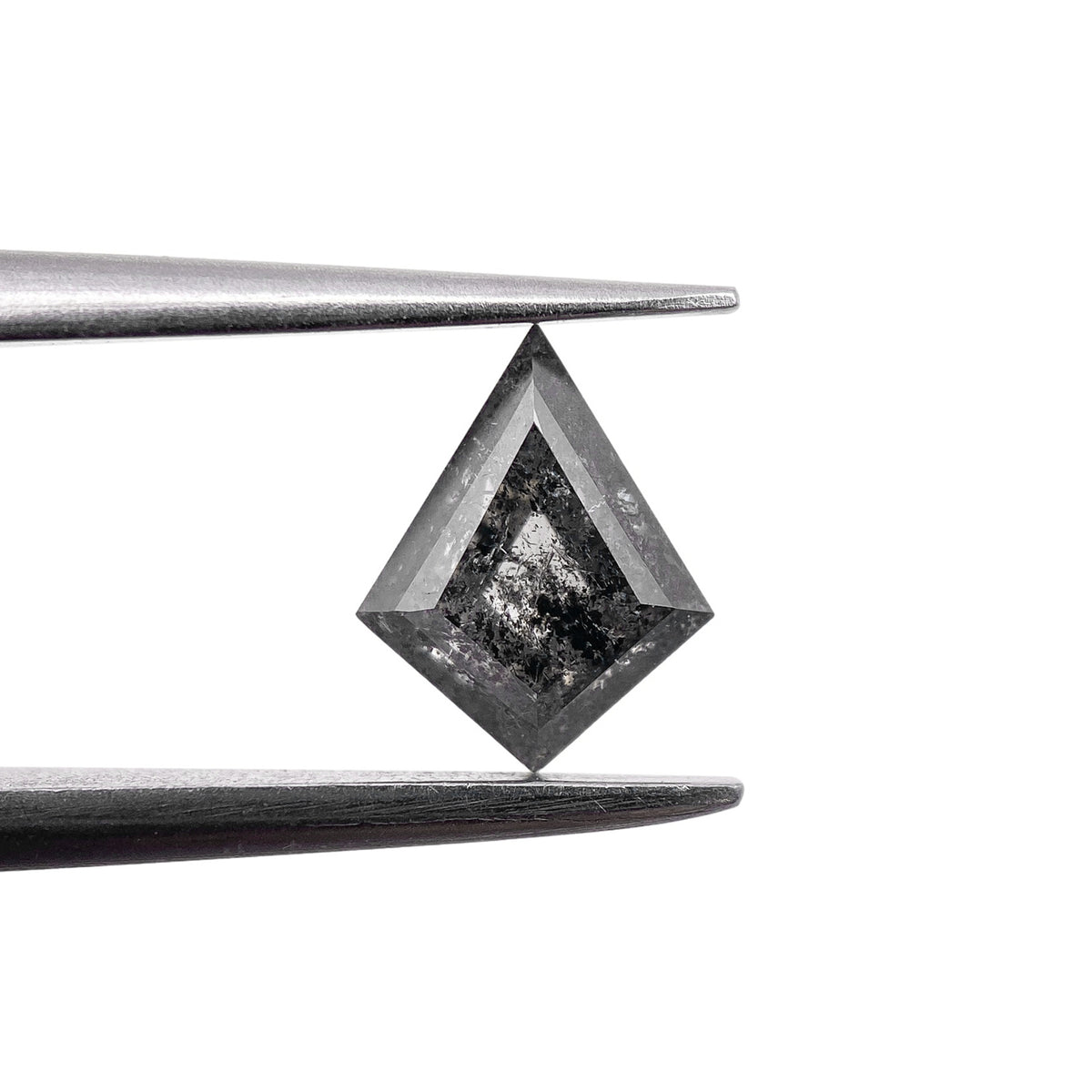 0.67ct | Salt & Pepper Kite Shape Step Cut Diamond - Modern Rustic Diamond