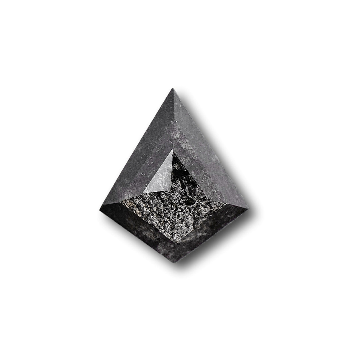 0.67ct | Salt & Pepper Kite Shape Step Cut Diamond - Modern Rustic Diamond