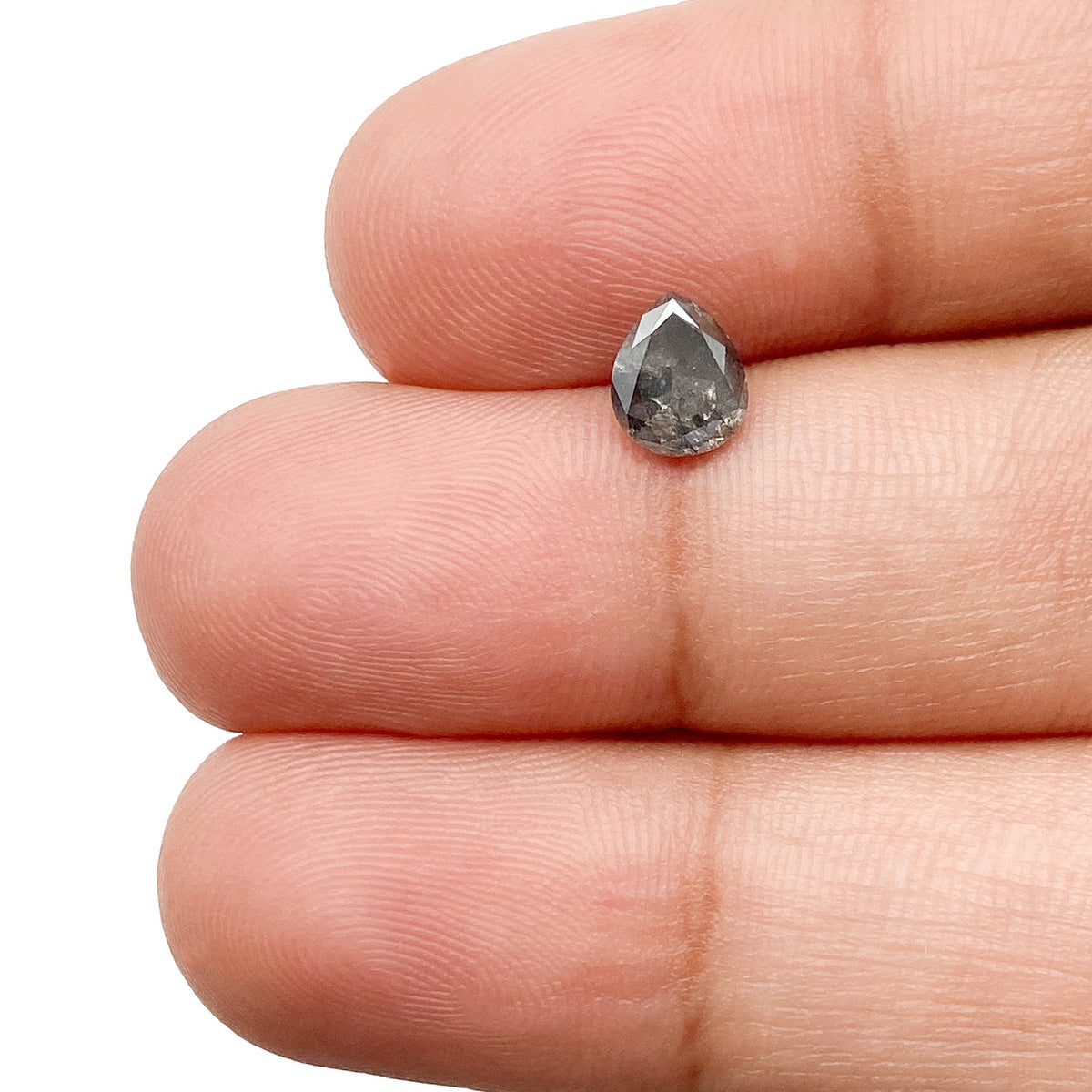 0.67ct | Rustic  Pear Shape Brilliant Cut Diamond - Modern Rustic Diamond