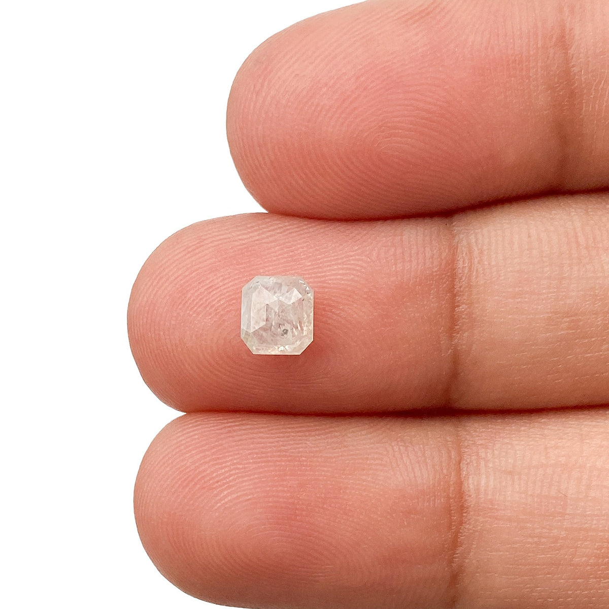 0.68ct | Rustic  Asscher Shape Step Cut Diamond - Modern Rustic Diamond