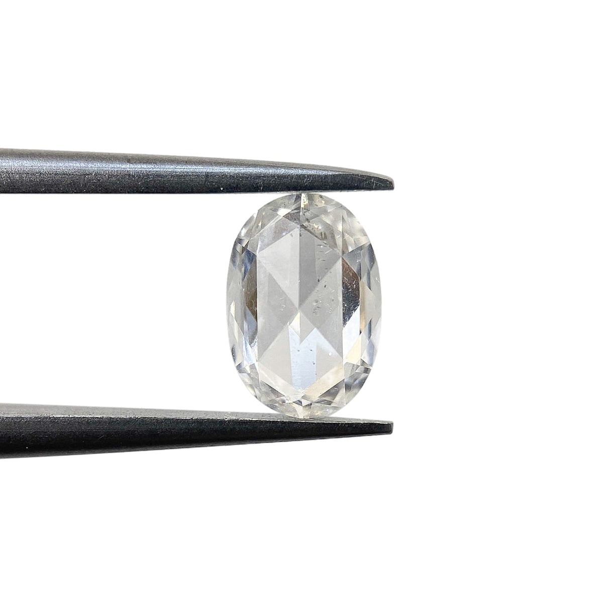 0.69ct | D/SI1 Oval Shape Rose Cut Diamond-Modern Rustic Diamond