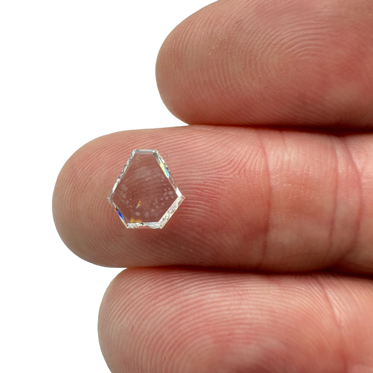 0.70ct | E/VVS2 Shield Shape Rose Cut Diamond (GIA)-Modern Rustic Diamond
