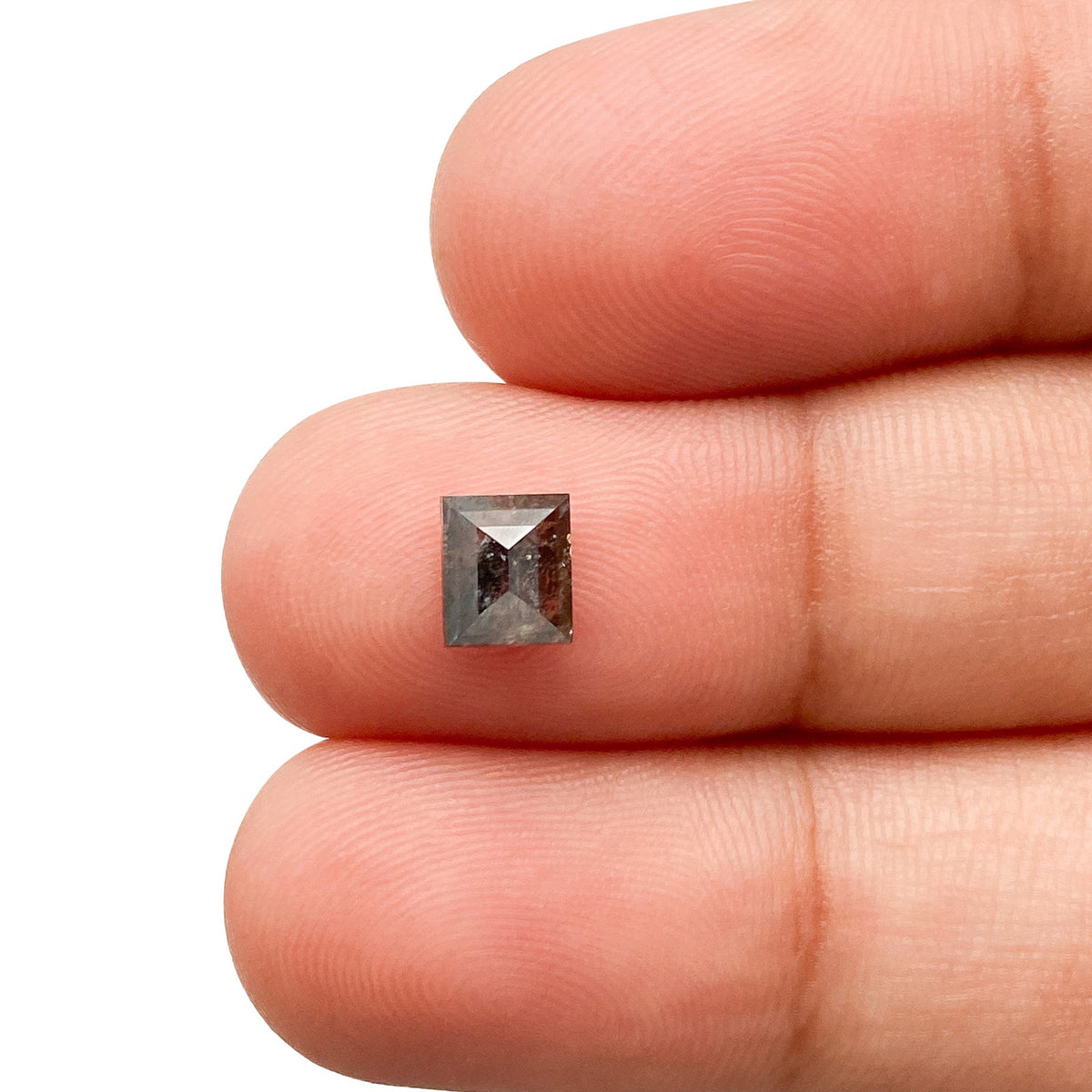 0.70ct | Rustic  Square Shape Step Cut Diamond - Modern Rustic Diamond