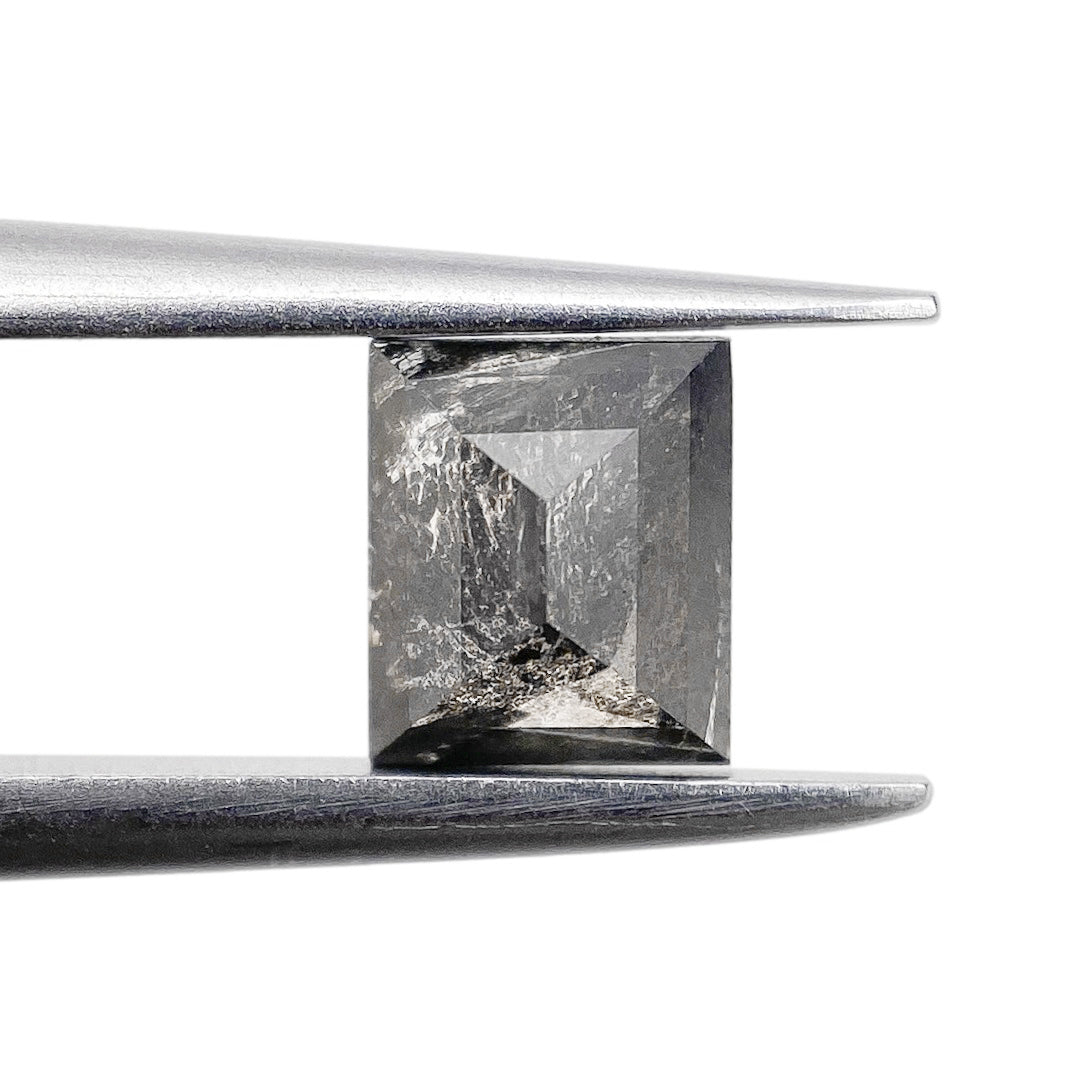 0.70ct | Rustic  Square Shape Step Cut Diamond - Modern Rustic Diamond