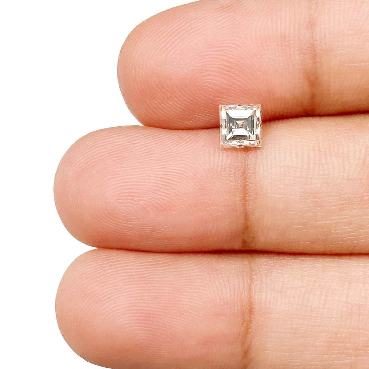 0.71ct | L/VS Carre Shape Step Cut Diamond - Modern Rustic Diamond