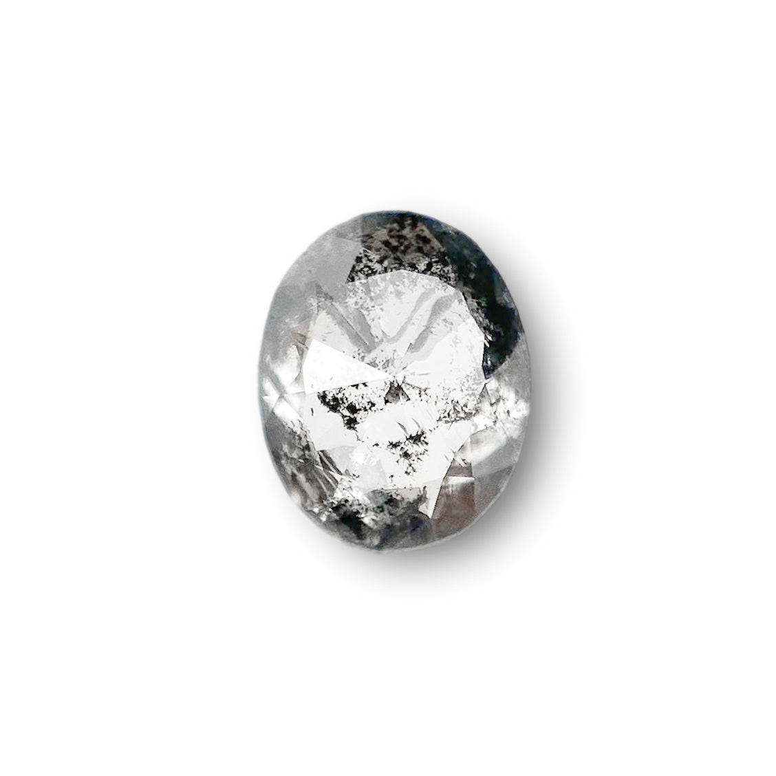 0.71ct | Rustic Oval Shape Rose Cut Diamond - Modern Rustic Diamond