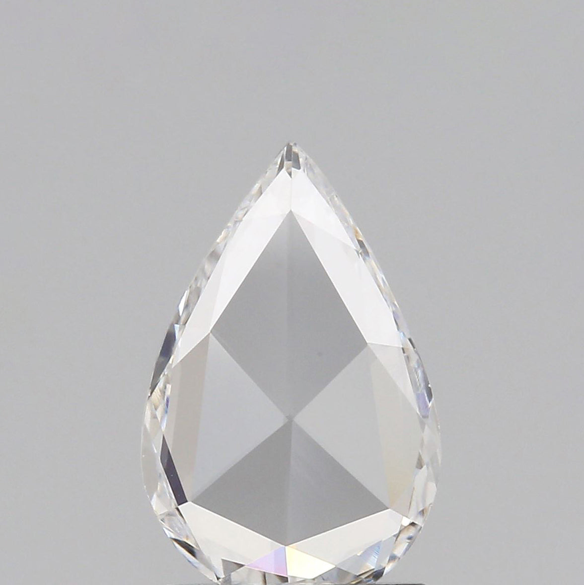 0.72ct | D/VS1 Pear Shape Rose Cut Diamond (GIA) - Modern Rustic Diamond