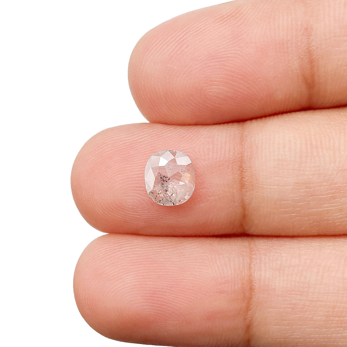 0.72ct | Rustic Cushion Shape Rose Cut Diamond - Modern Rustic Diamond