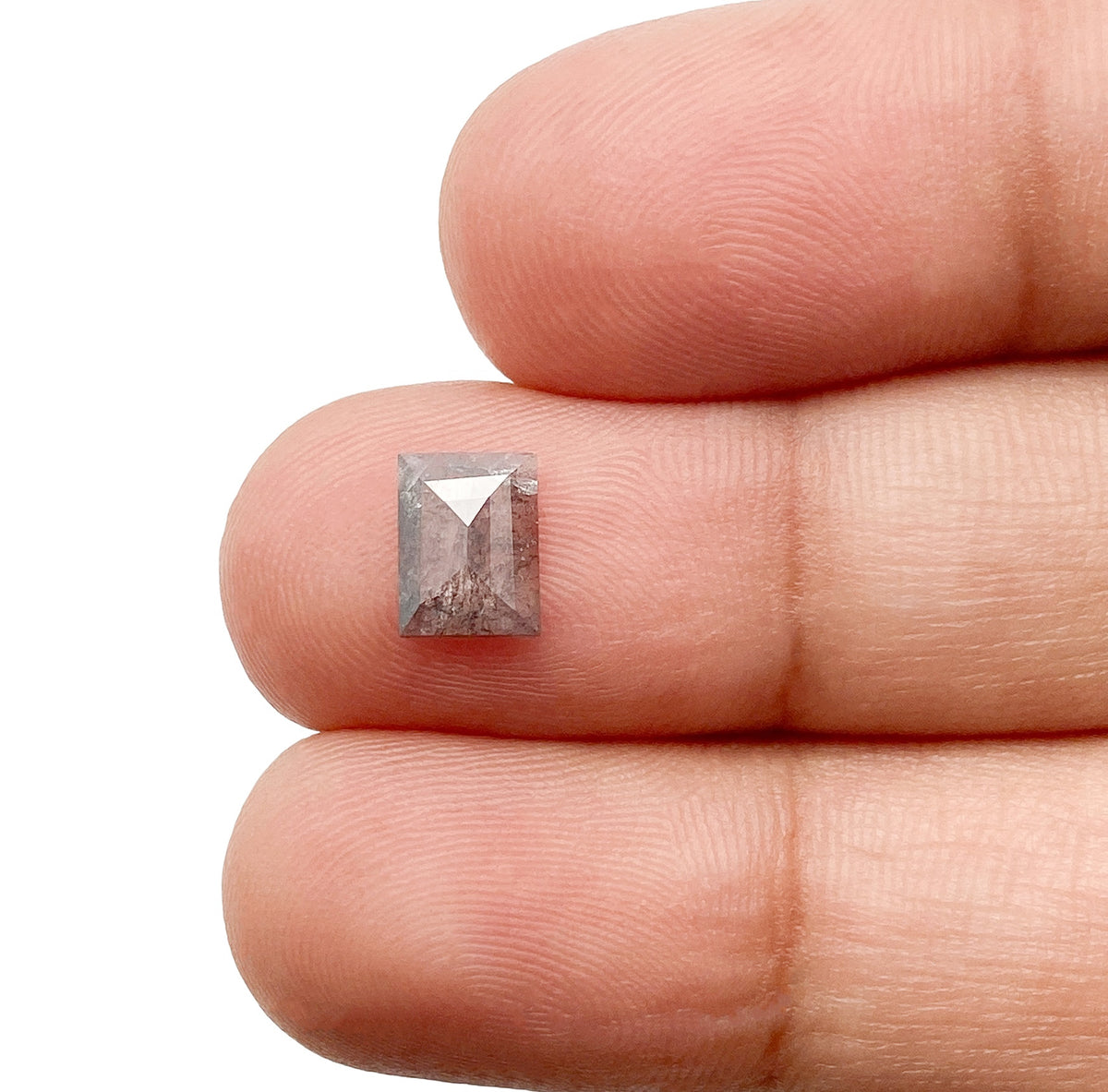 0.73ct | Rustic Baguette Shape Rose Cut Diamond - Modern Rustic Diamond