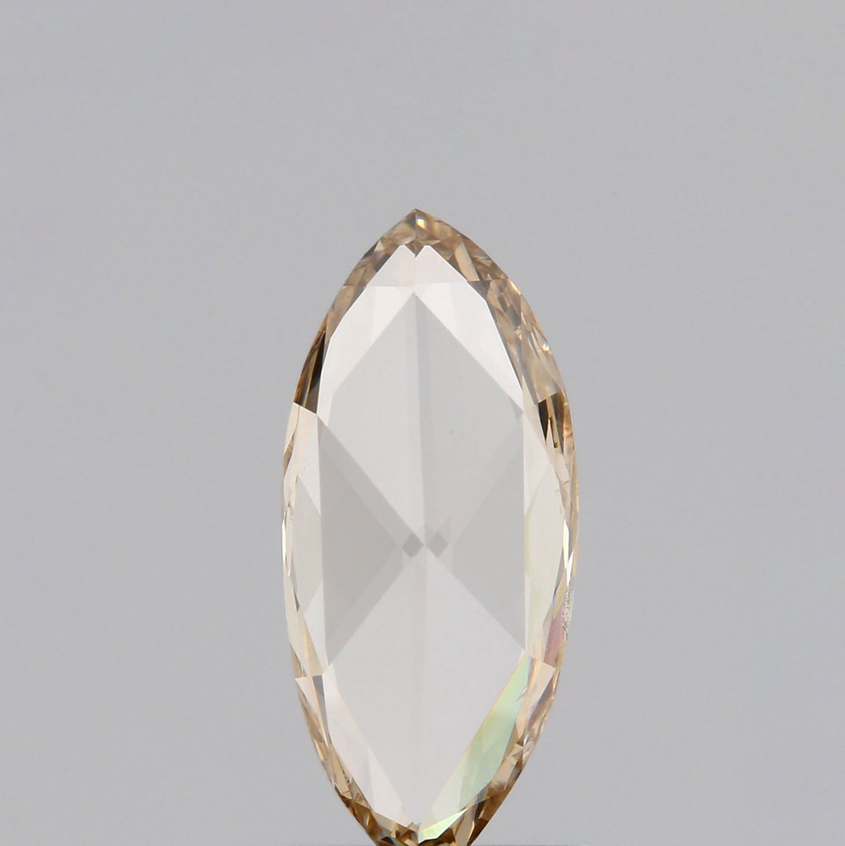 0.74ct | Champagne VVS Marquise Shape Rose Cut Diamond - Modern Rustic Diamond