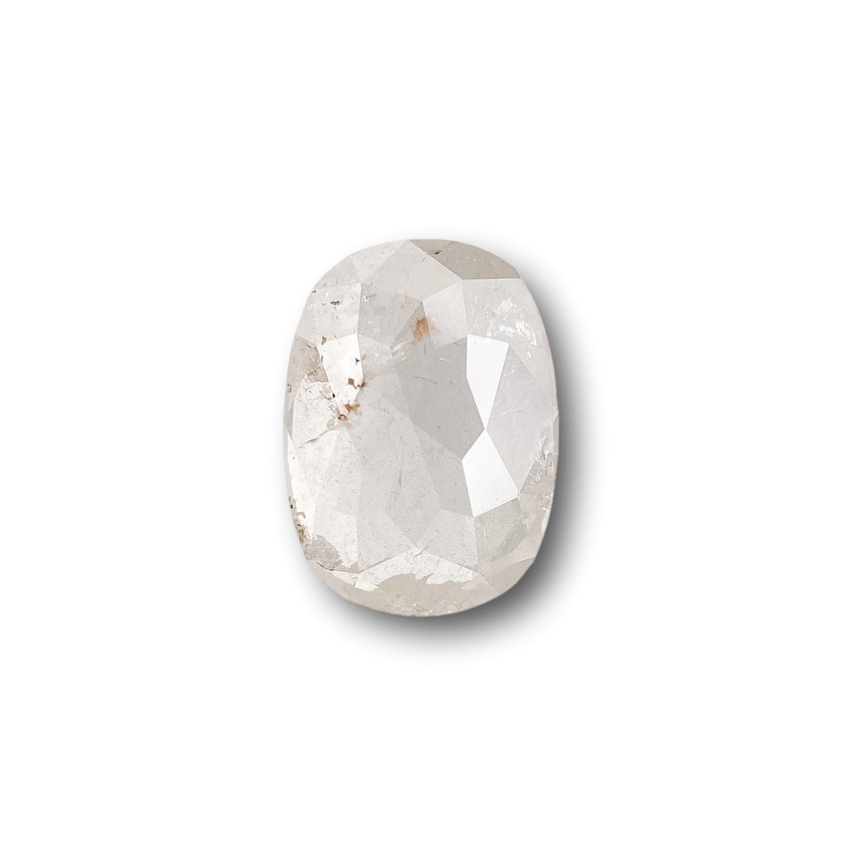 0.74ct | Rustic  Cushion Shape Rose Cut Diamond - Modern Rustic Diamond