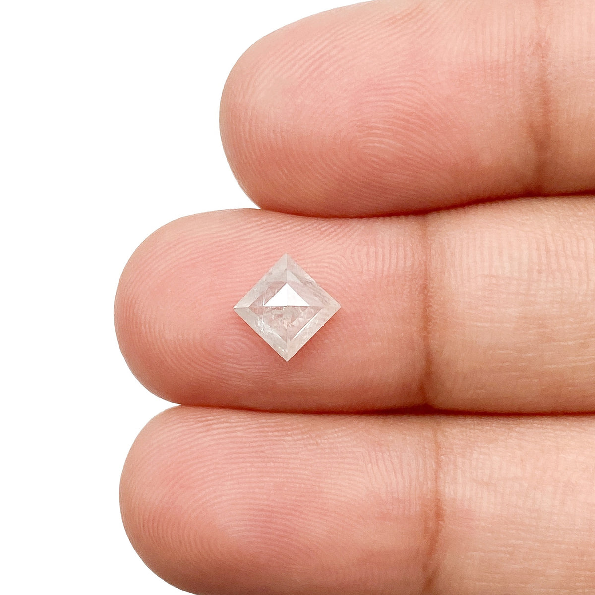 0.74ct | Rustic  Lozenge Shape Rose Cut Diamond - Modern Rustic Diamond