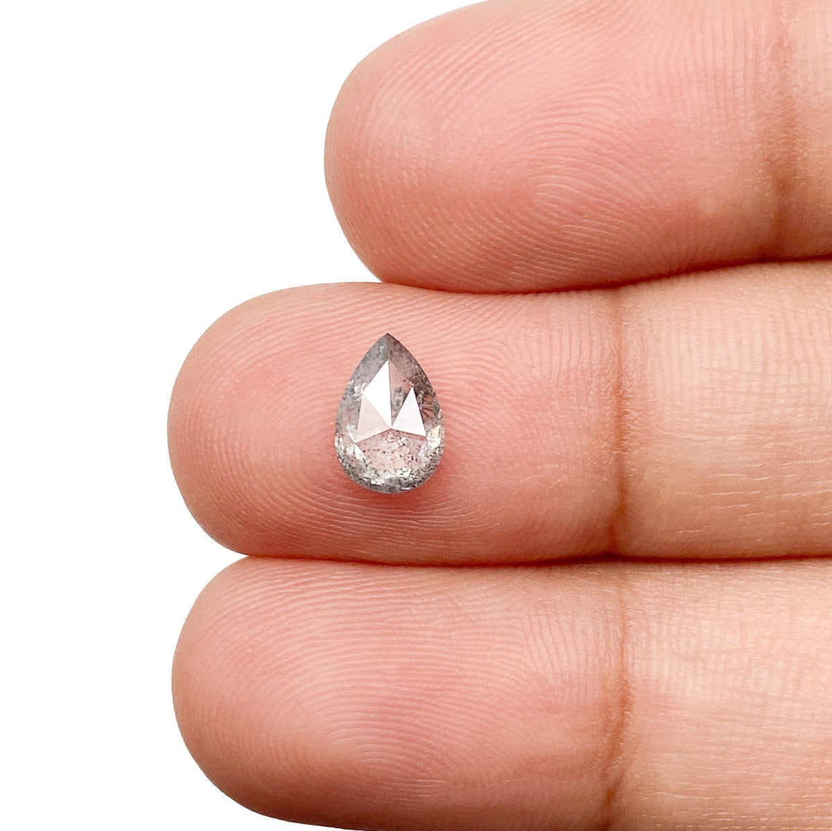 0.74ct | Rustic  Pear Shape Brilliant Cut Diamond - Modern Rustic Diamond