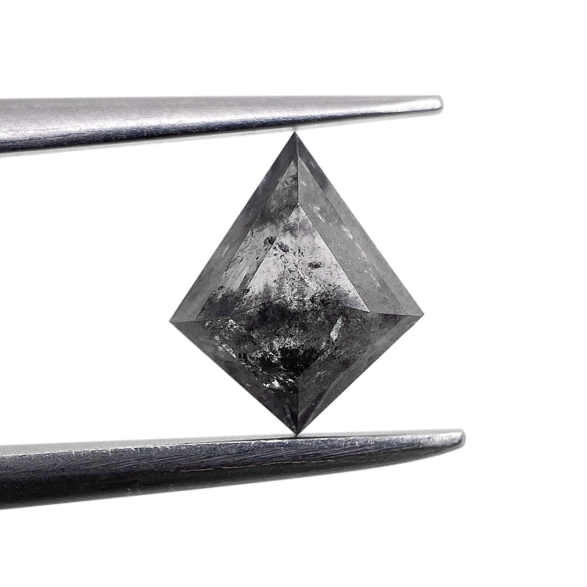 0.76ct | Salt & Pepper Kite Shape Step Cut Diamond - Modern Rustic Diamond