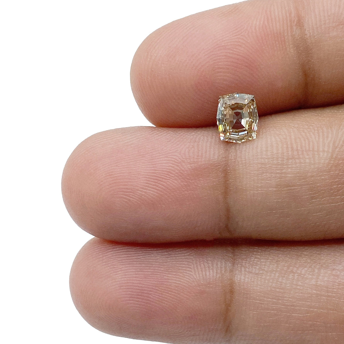 0.77ct | Champagne VS Octagonal Shape Step Cut Diamond - Modern Rustic Diamond