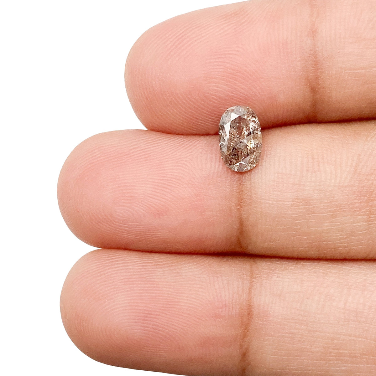 0.77ct | Rustic Oval Shape Brilliant Cut Diamond - Modern Rustic Diamond