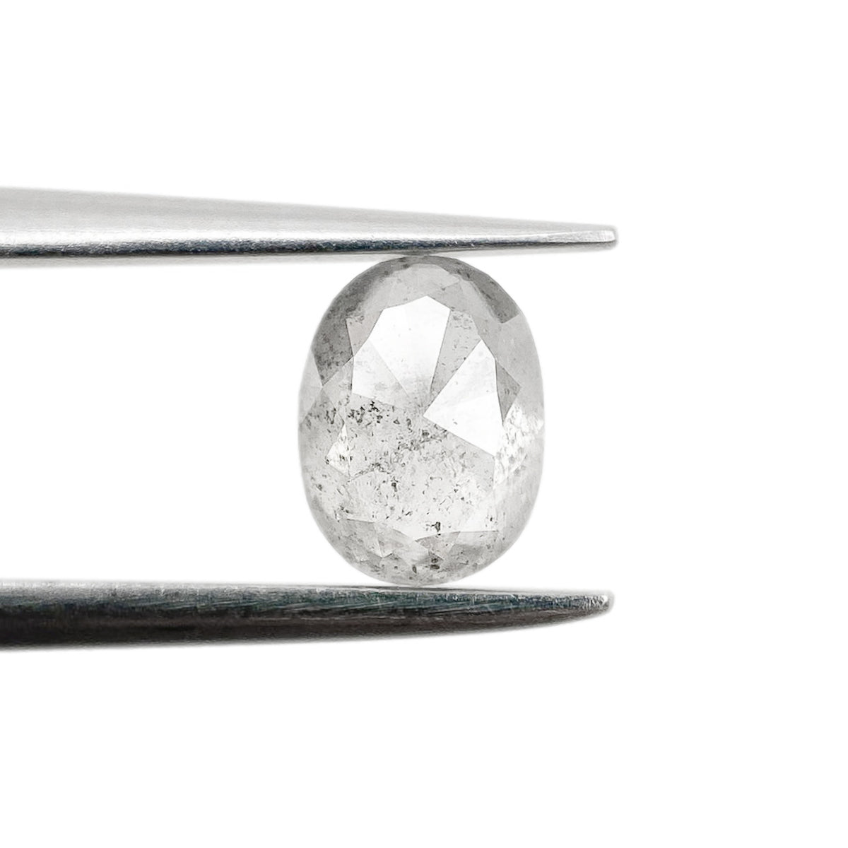 0.77ct | Rustic  Oval Shape Rose Cut Diamond - Modern Rustic Diamond