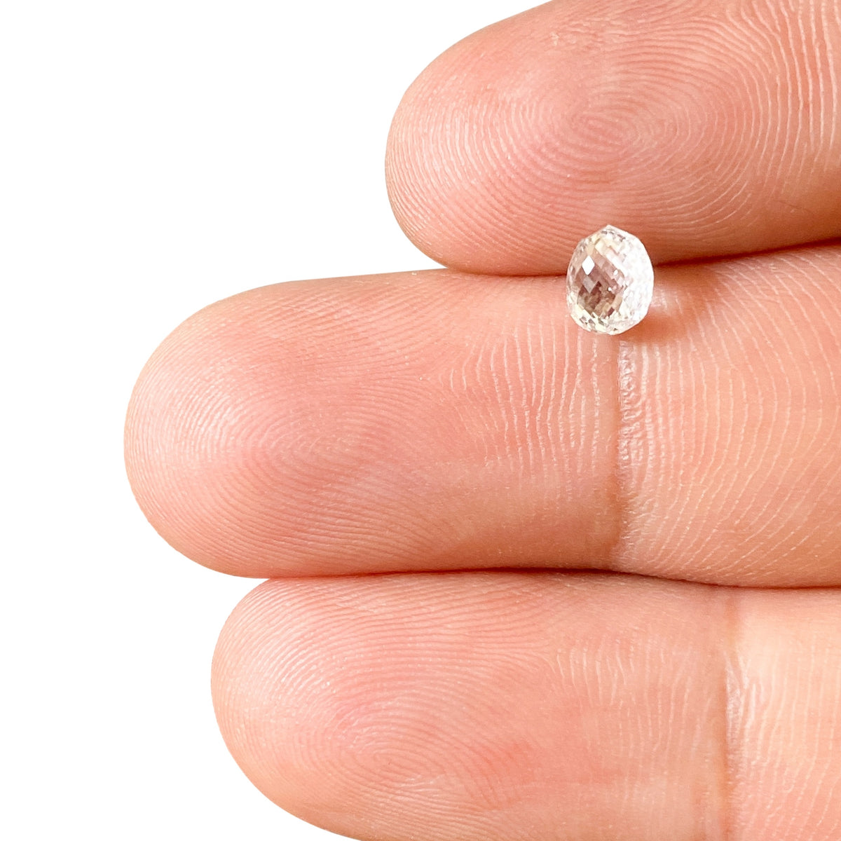 0.78ct | E/VS2-SI1 Briolette Shape Briolette Cut Diamond - Modern Rustic Diamond