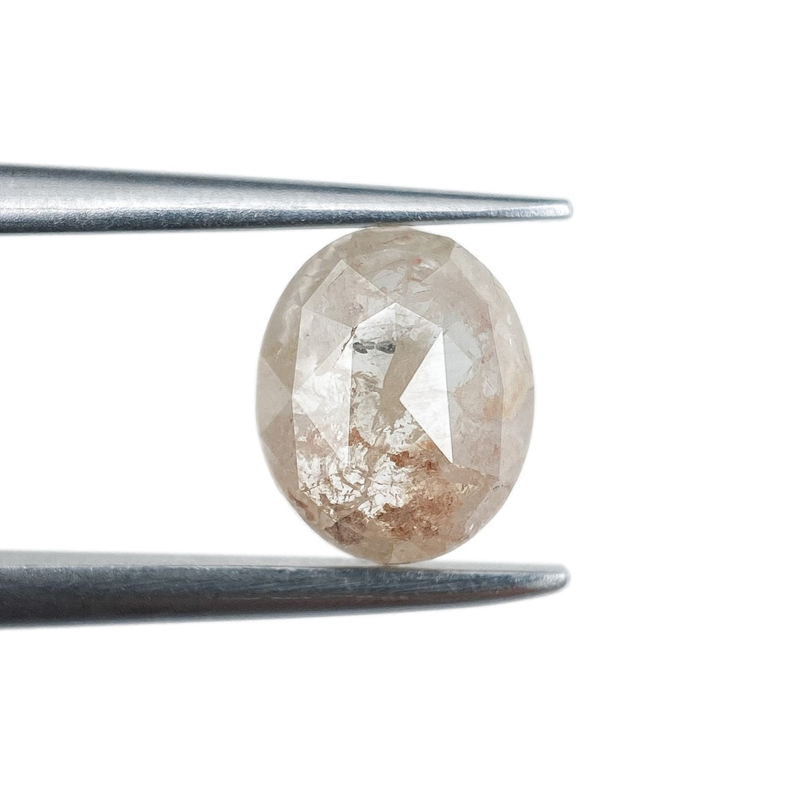 0.78ct | Rustic  Oval Shape Rose Cut Diamond - Modern Rustic Diamond