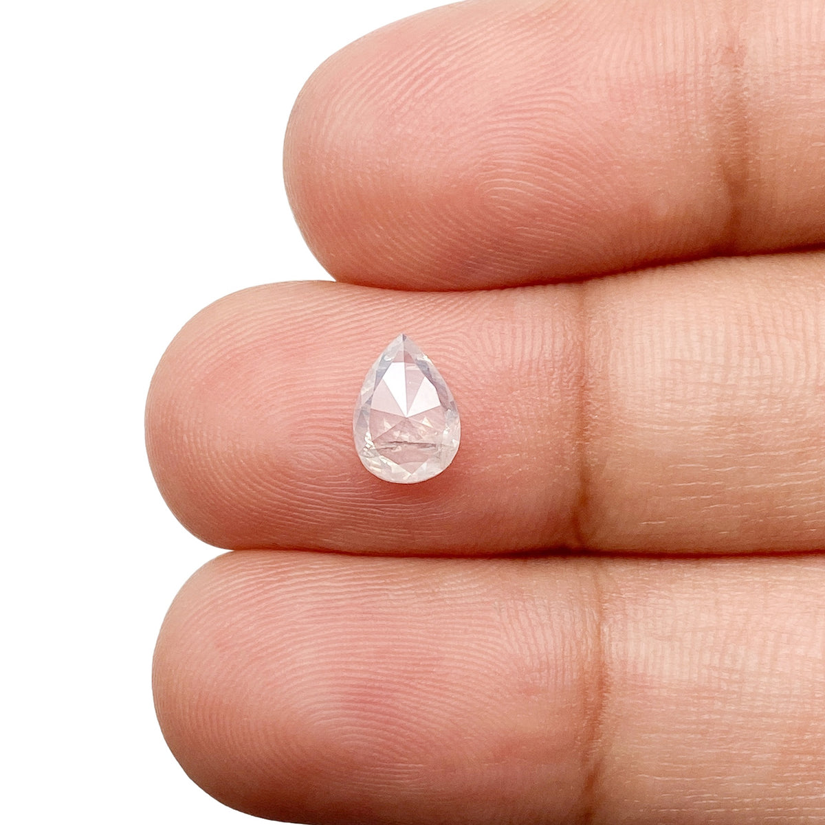 0.78ct | Rustic  Pear Shape Brilliant Cut Diamond - Modern Rustic Diamond