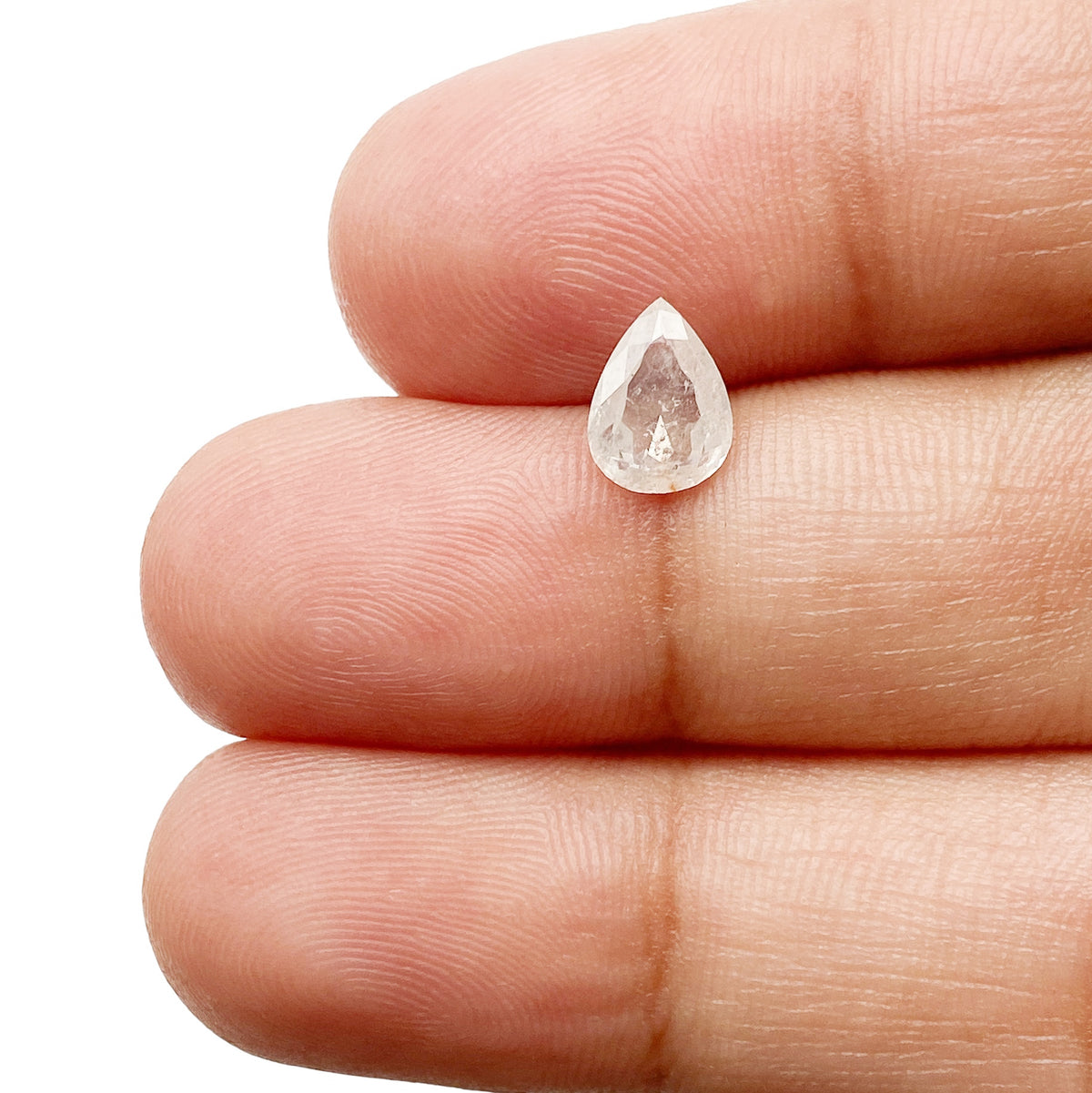 0.78ct | Rustic Pear Shape Brilliant Cut Diamond - Modern Rustic Diamond
