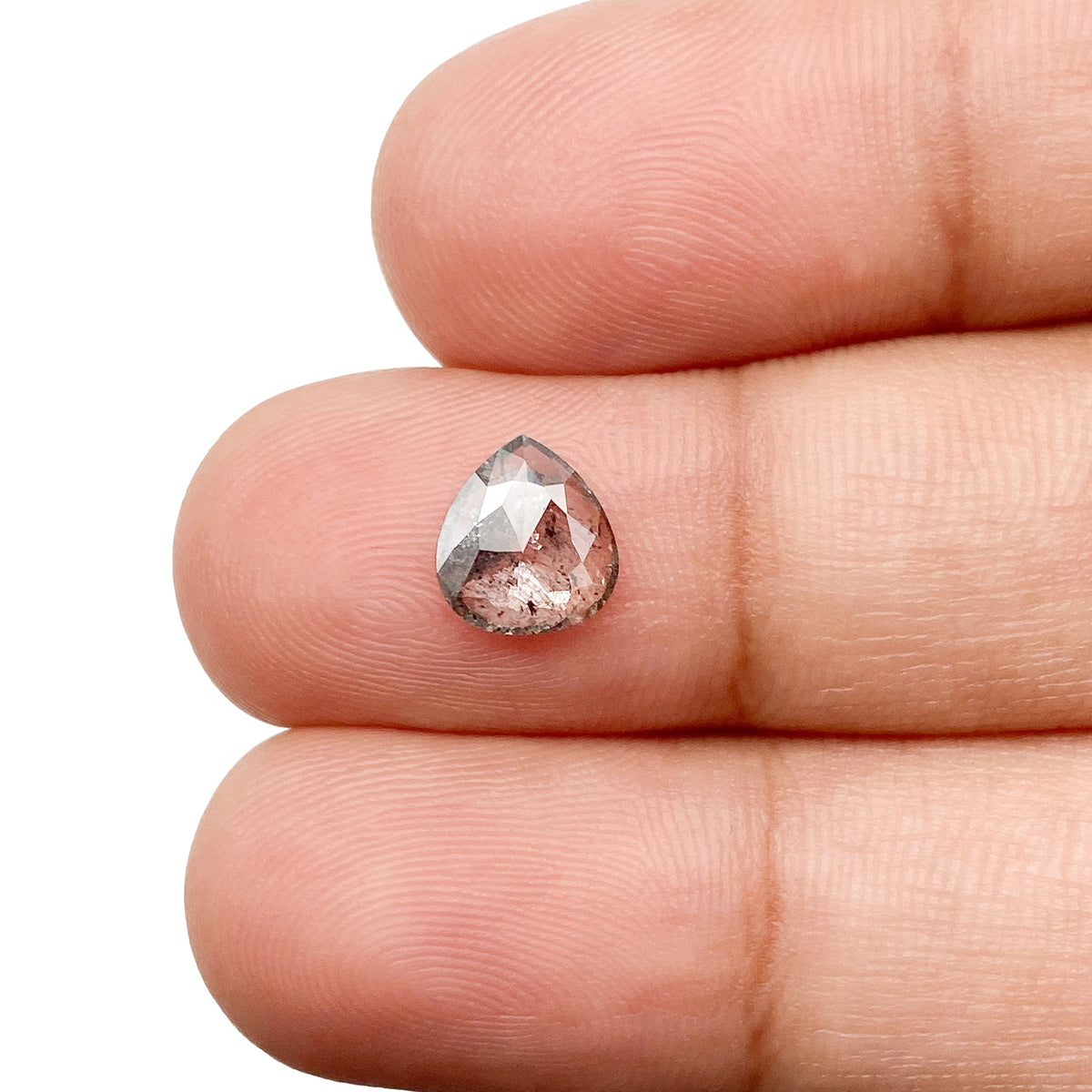 0.78ct | Rustic  Pear Shape Rose Cut Diamond - Modern Rustic Diamond