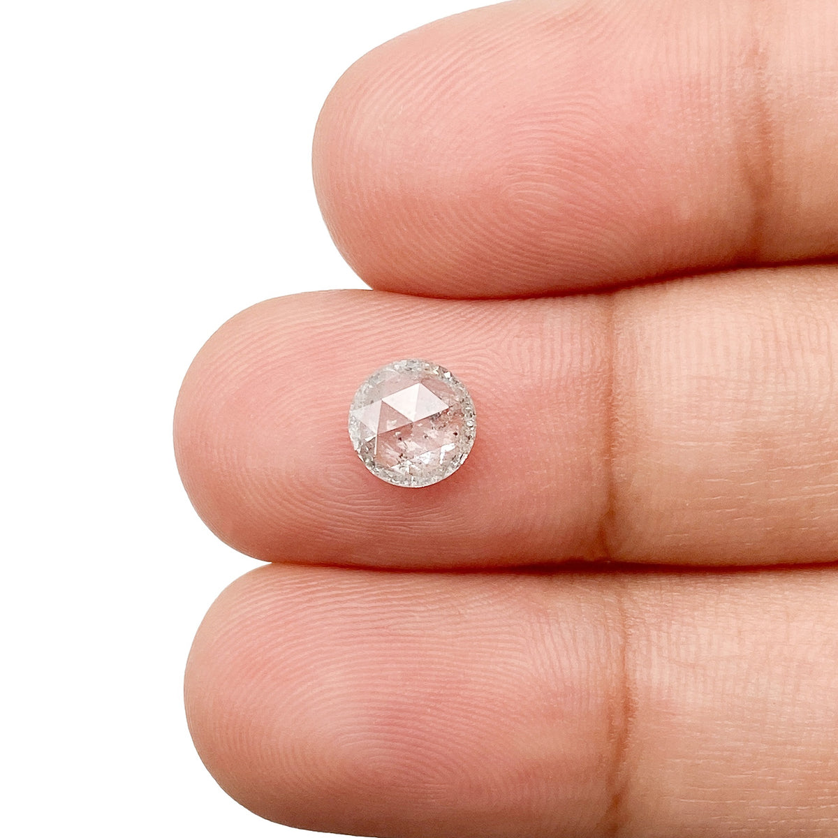 0.78ct | Rustic  Round Shape Rose Cut Diamond - Modern Rustic Diamond
