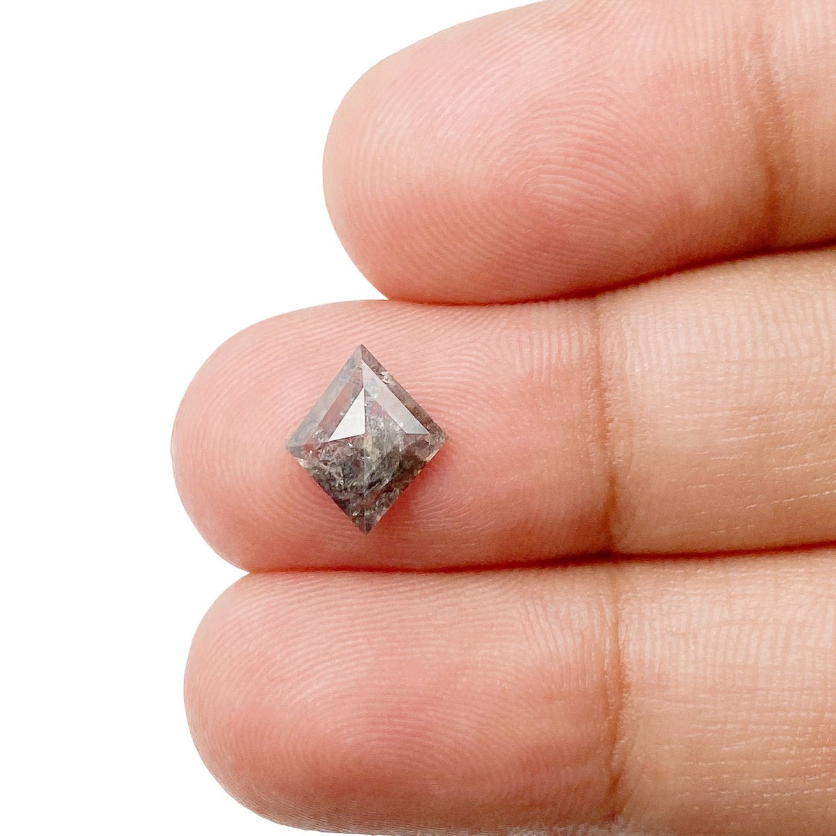 0.80ct | Salt & Pepper Kite Shape Step Cut Diamond - Modern Rustic Diamond