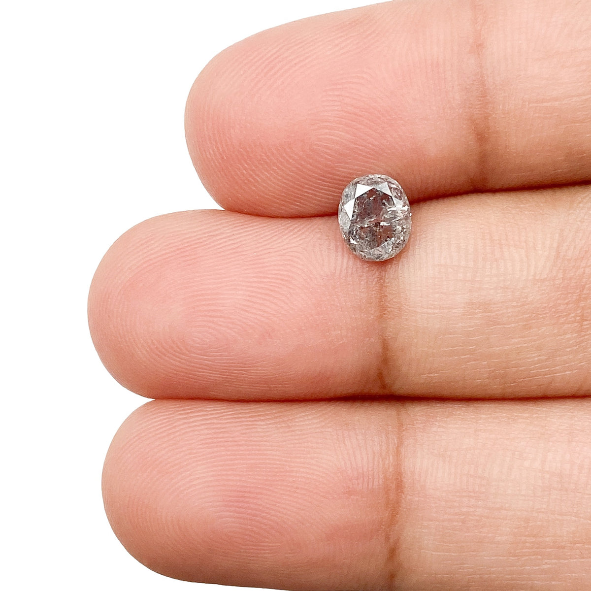 0.80ct | Rustic  Oval Shape Brilliant Cut Diamond - Modern Rustic Diamond