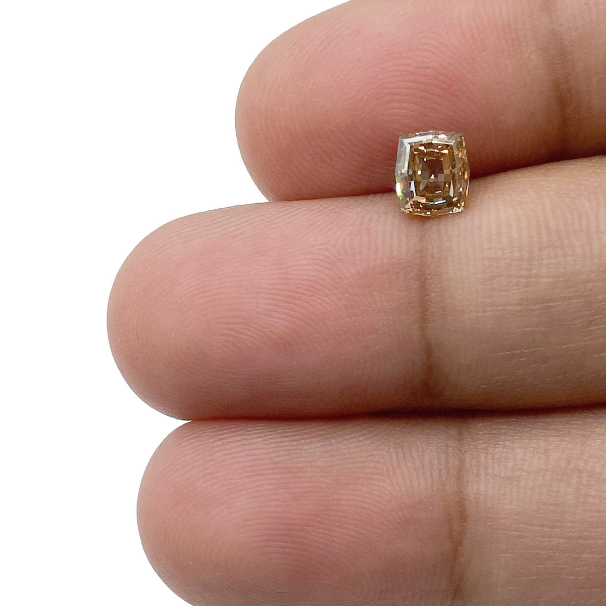0.81ct | Champagne VS-SI Octagonal Shape Step Cut Diamond - Modern Rustic Diamond