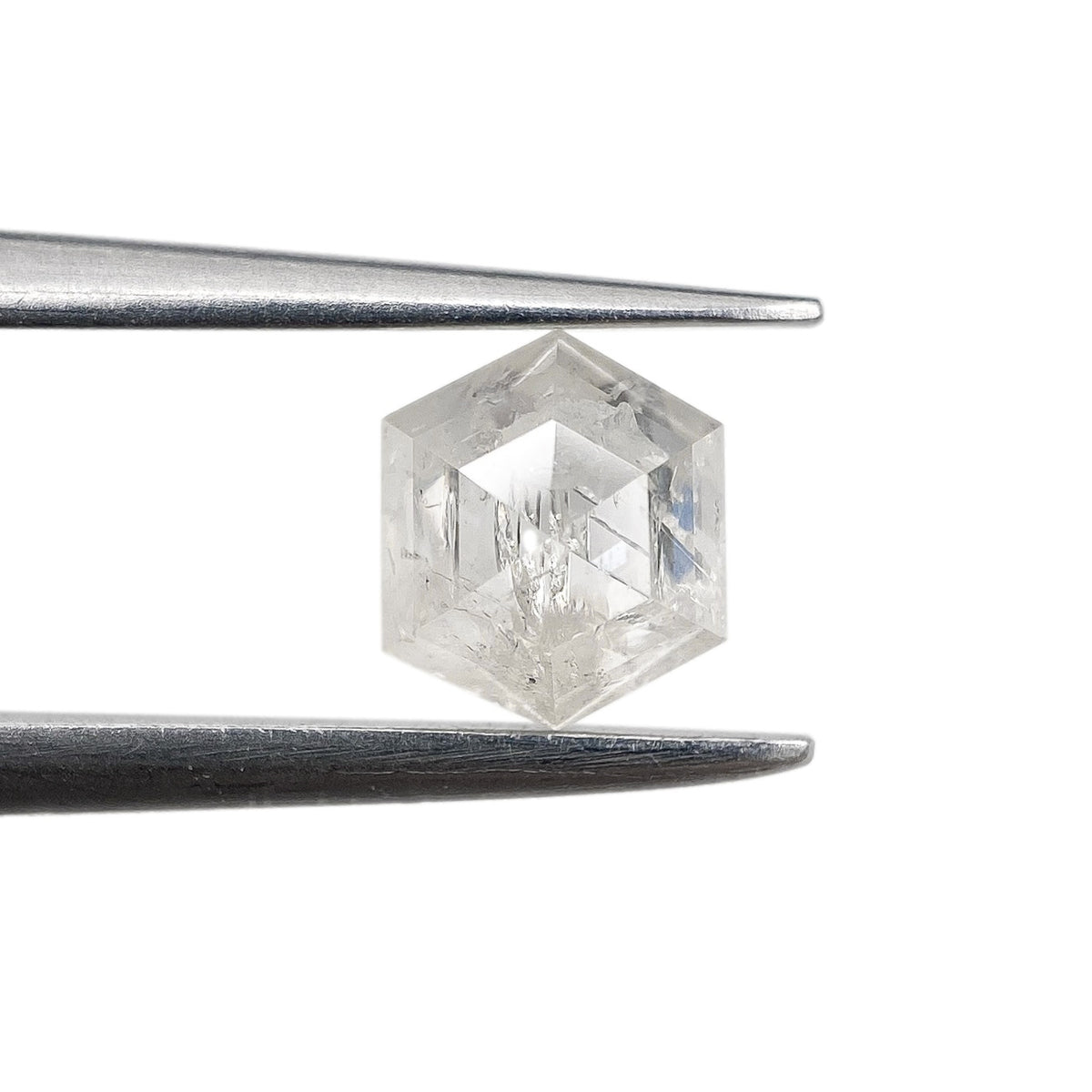 0.81ct | Rustic  Hexagon Shape Rose Cut Diamond - Modern Rustic Diamond