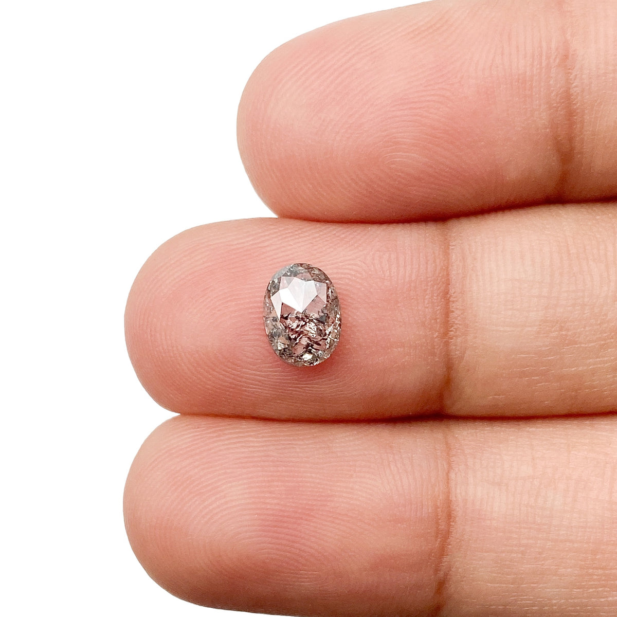 0.81ct | Rustic Oval Shape Rose Cut Diamond - Modern Rustic Diamond