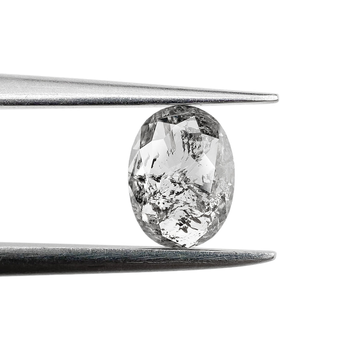 0.81ct | Rustic Oval Shape Rose Cut Diamond - Modern Rustic Diamond