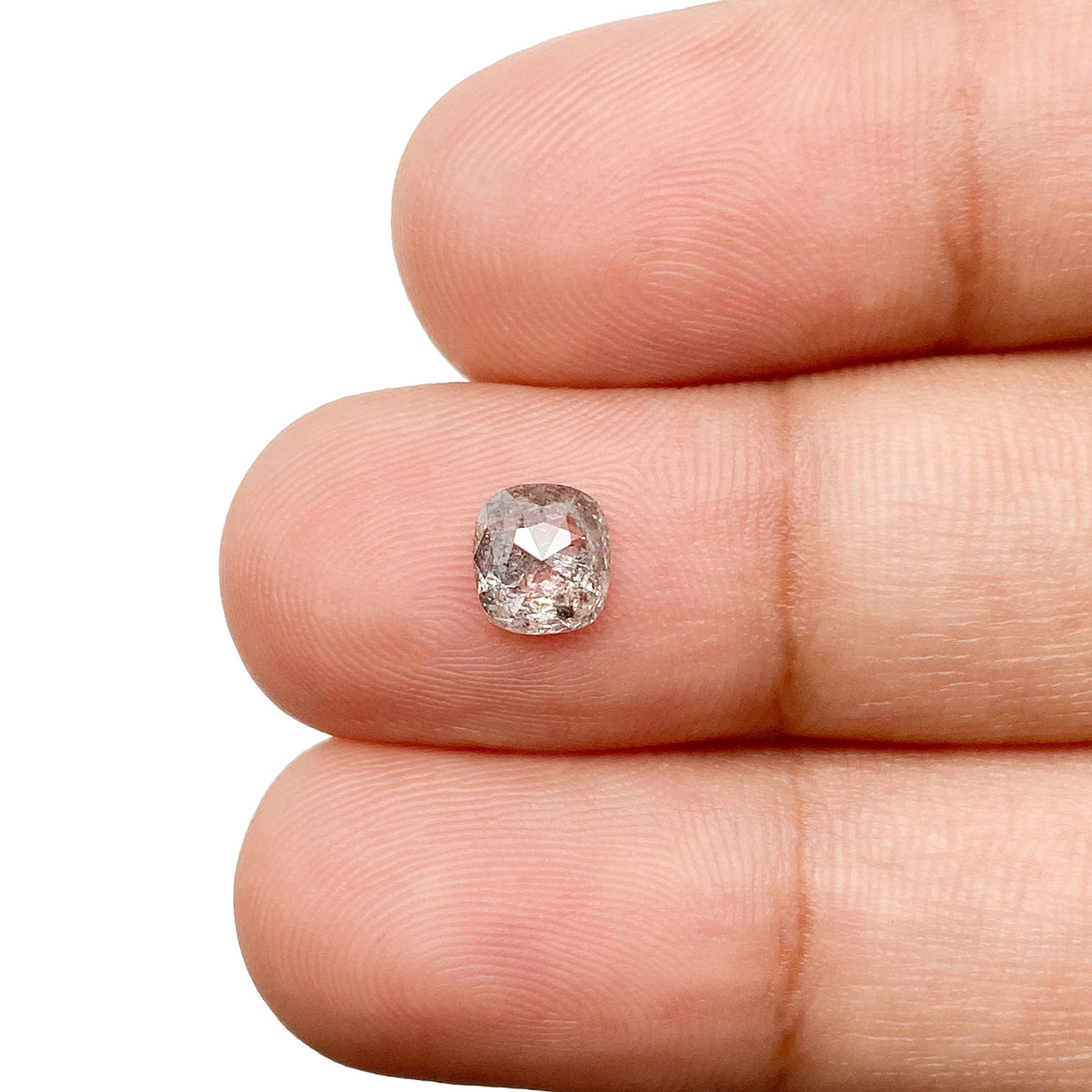 0.82ct | Rustic Cushion Shape Rose Cut Diamond - Modern Rustic Diamond
