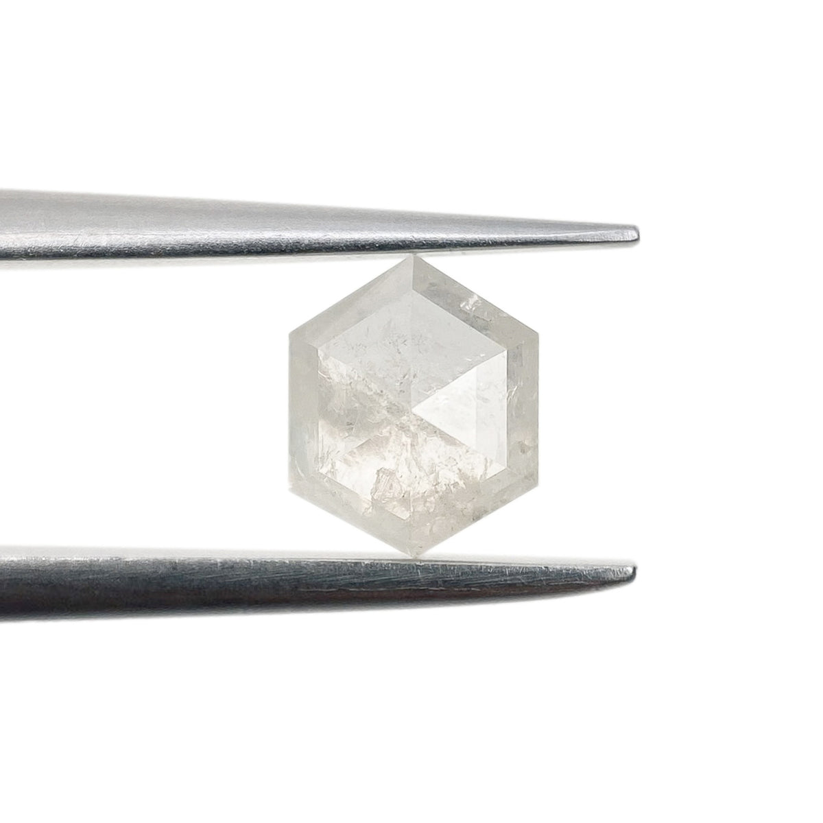 0.82ct | Rustic  Hexagon Shape Rose Cut Diamond - Modern Rustic Diamond