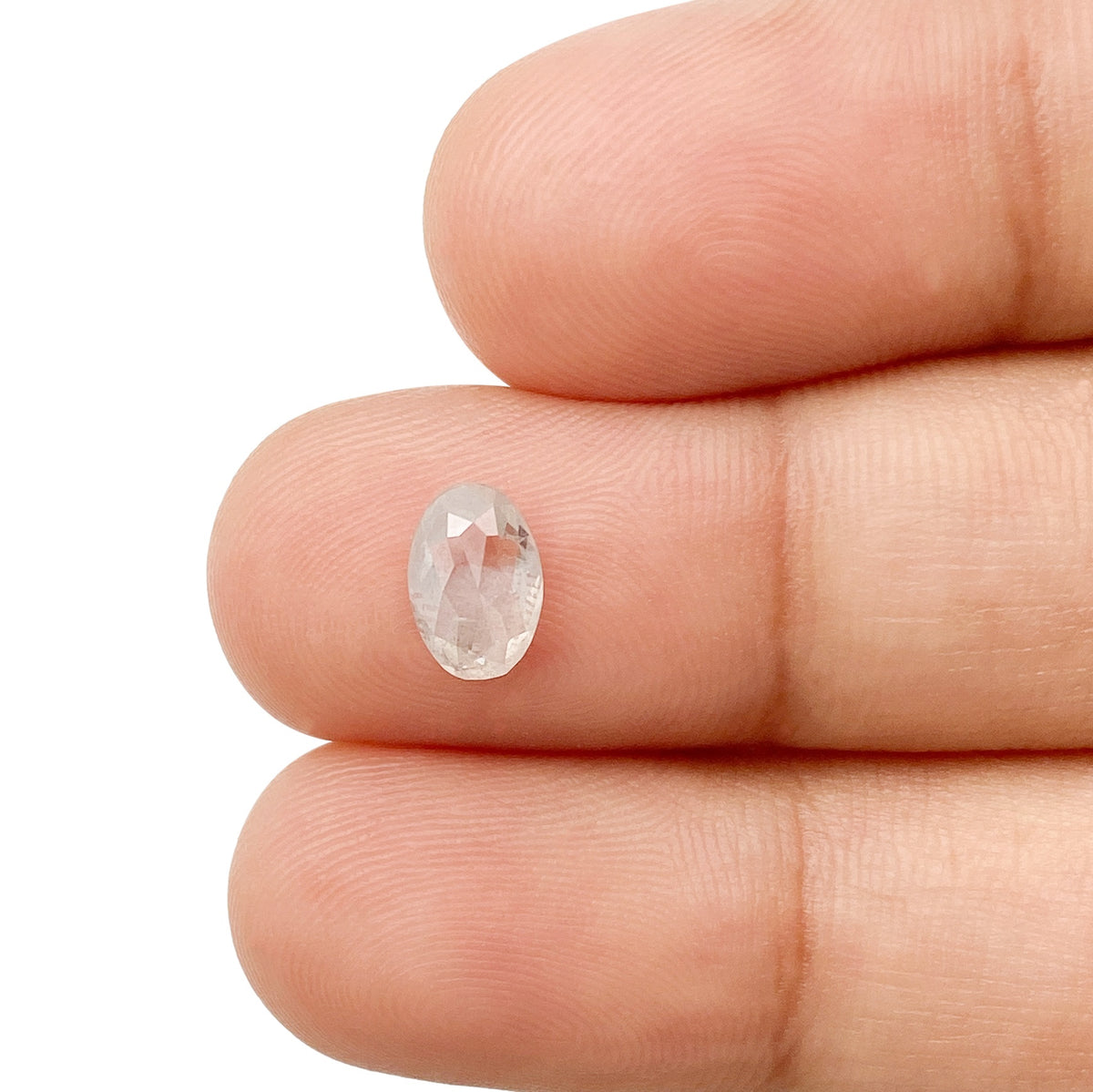 0.82ct | Rustic Oval Shape Rose Cut Diamond - Modern Rustic Diamond