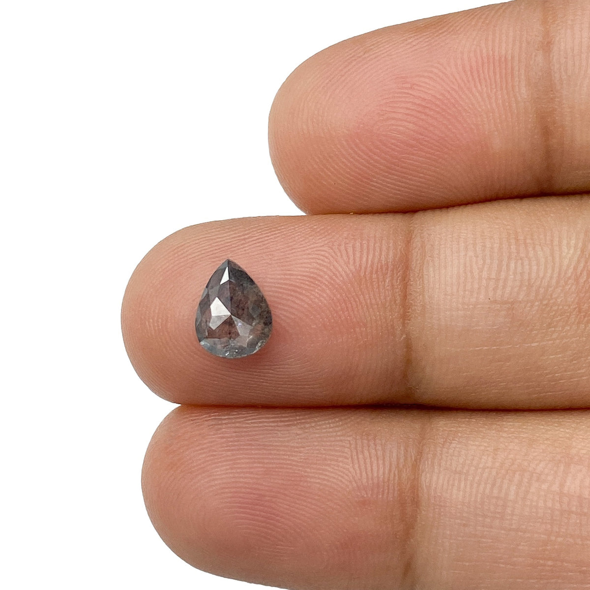0.82ct | Rustic  Pear Shape Rose Cut Diamond - Modern Rustic Diamond