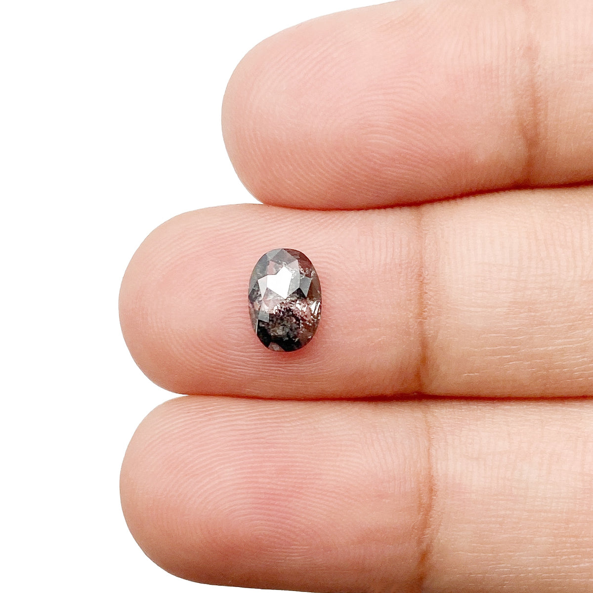 0.83ct | Rustic Oval Shape Rose Cut Diamond - Modern Rustic Diamond