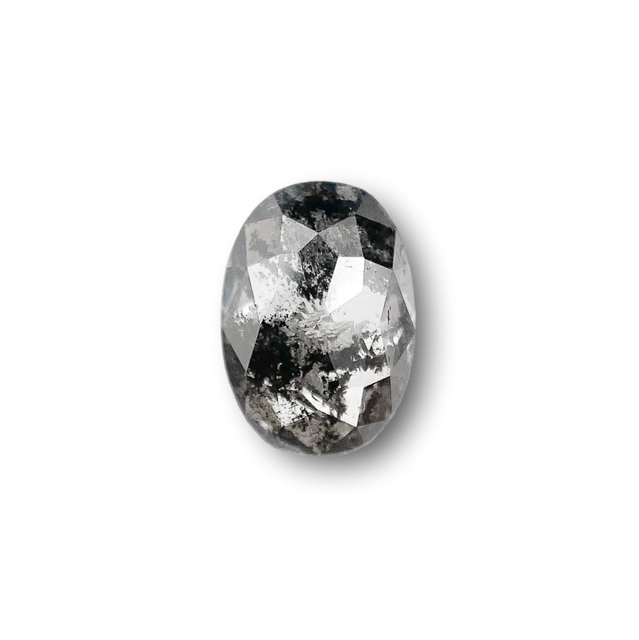 0.83ct | Rustic Oval Shape Rose Cut Diamond - Modern Rustic Diamond