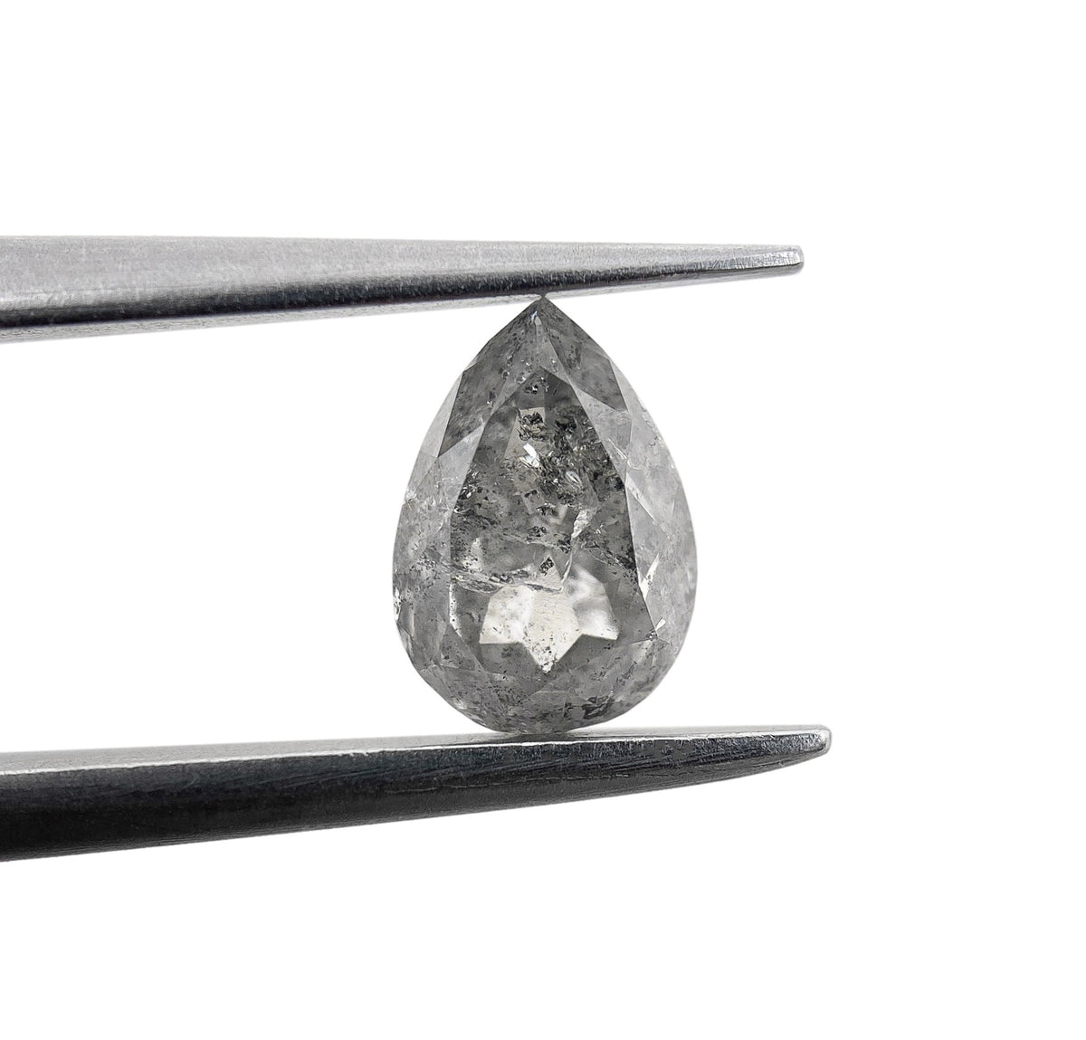 0.83ct | Rustic Pear Shape Rose Cut Diamond - Modern Rustic Diamond