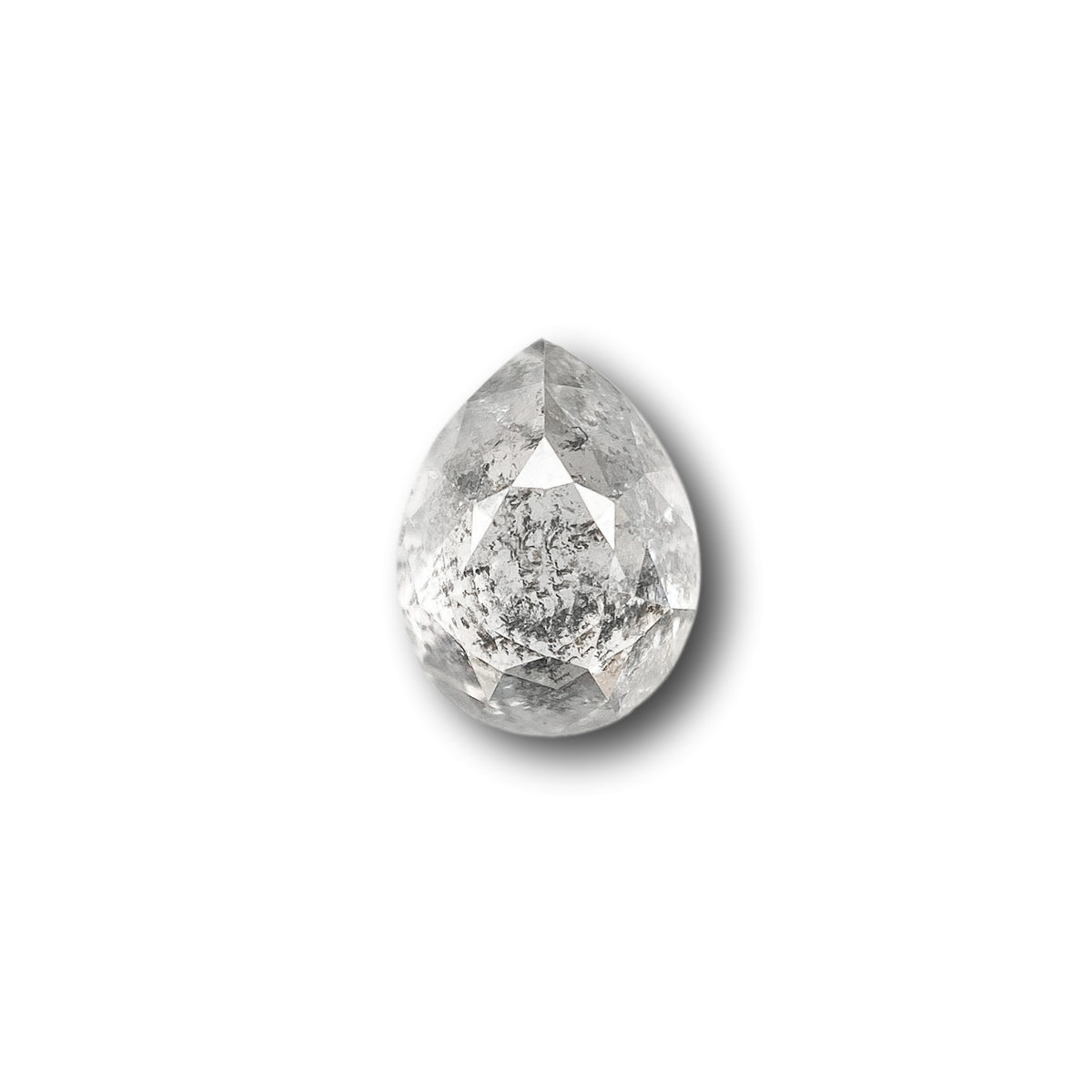 0.83ct | Rustic Pear Shape Rose Cut Diamond - Modern Rustic Diamond