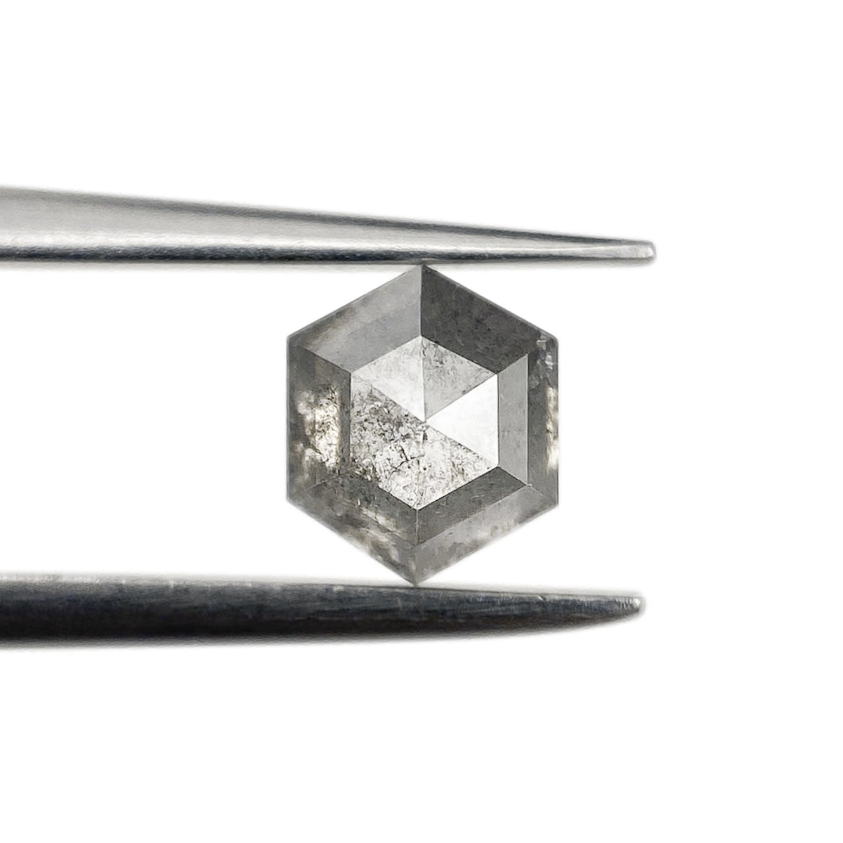 0.84ct | Rustic  Hexagon Shape Rose Cut Diamond - Modern Rustic Diamond