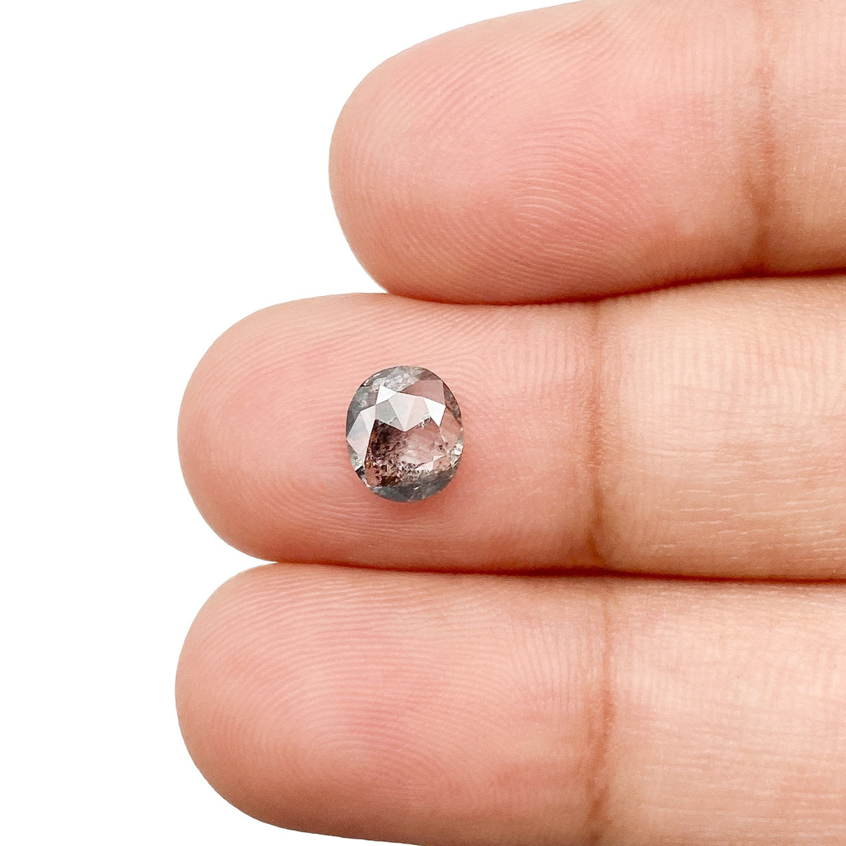 0.84ct | Rustic Oval Shape Rose Cut Diamond - Modern Rustic Diamond