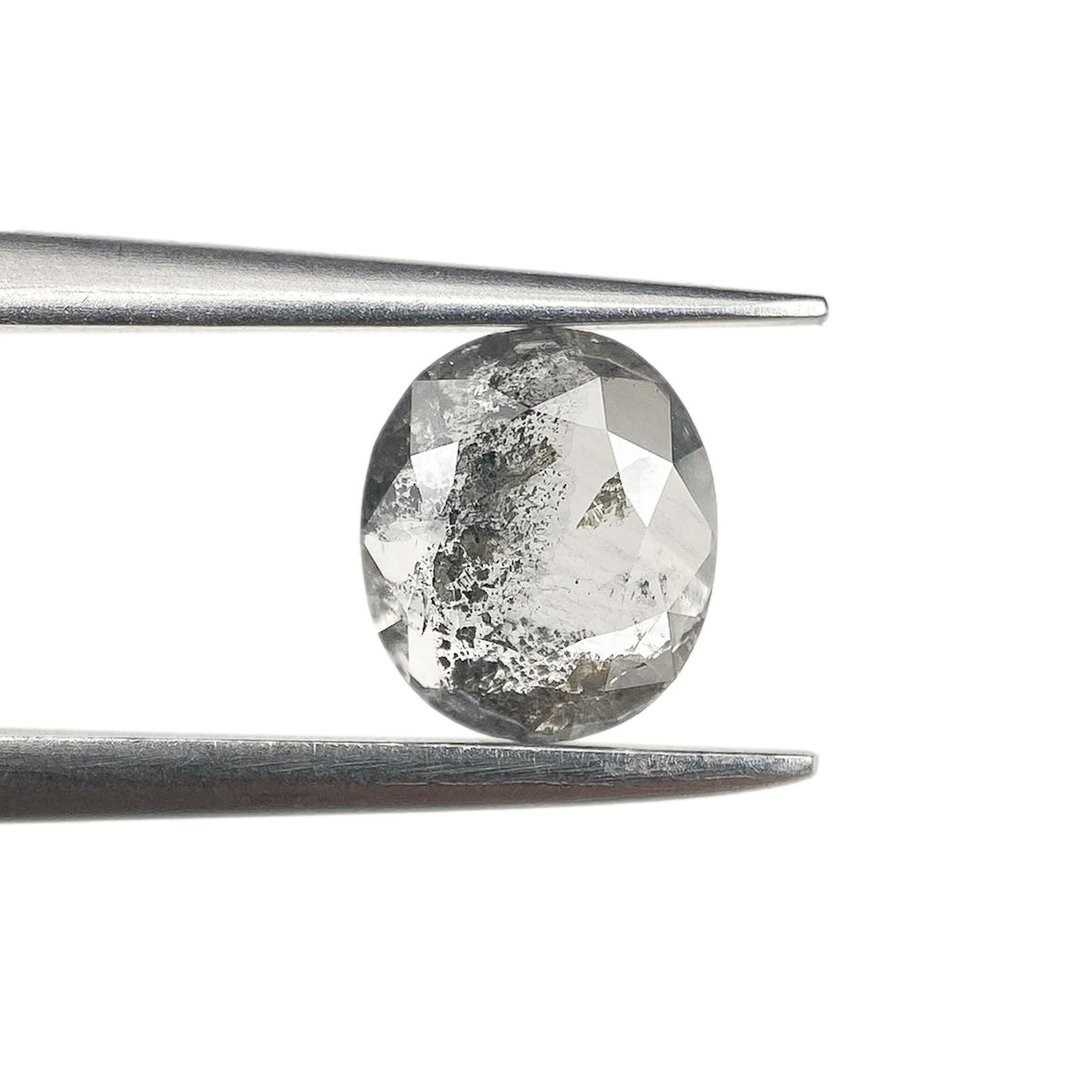 0.84ct | Rustic Oval Shape Rose Cut Diamond - Modern Rustic Diamond