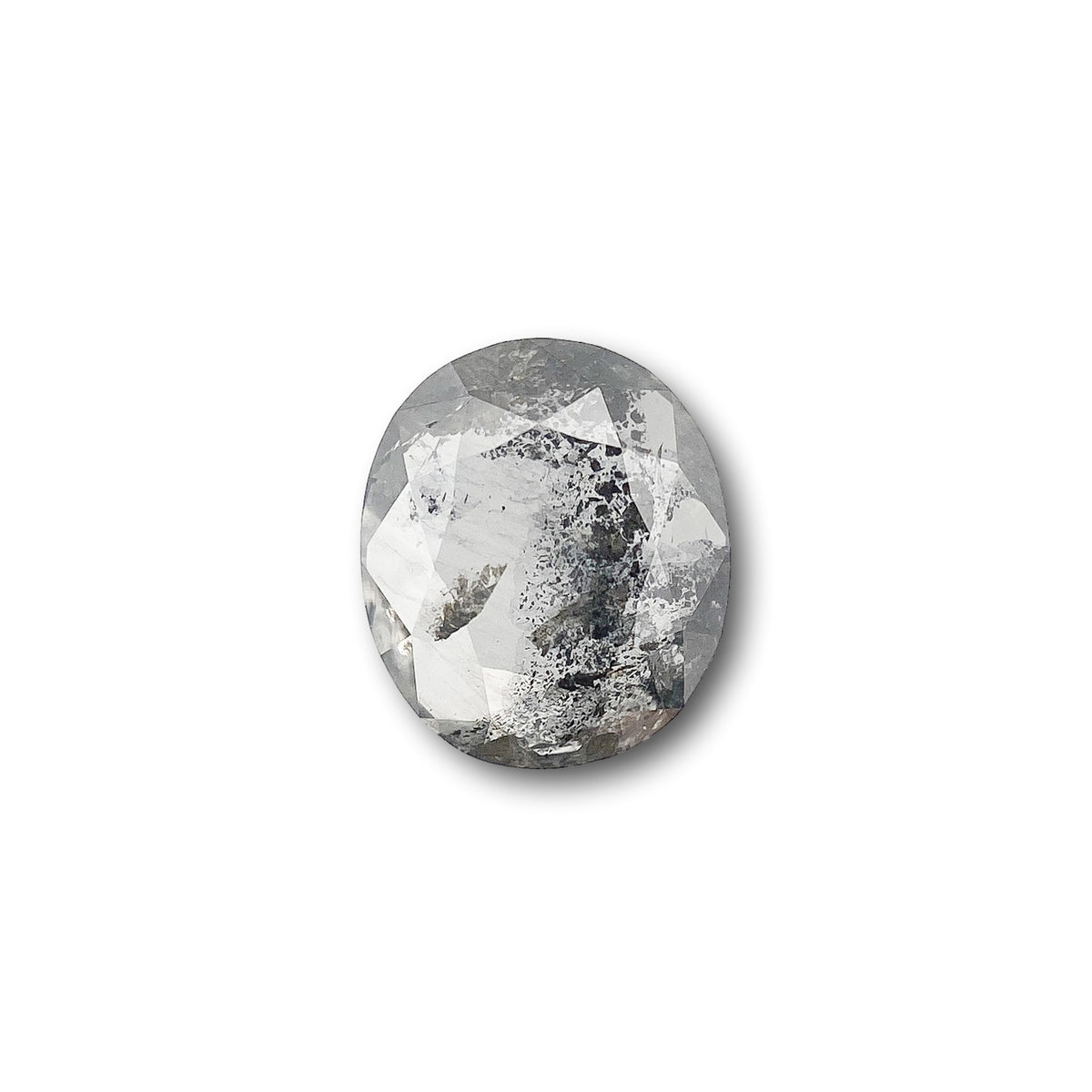 0.84ct | Rustic Oval Shape Rose Cut Diamond - Modern Rustic Diamond